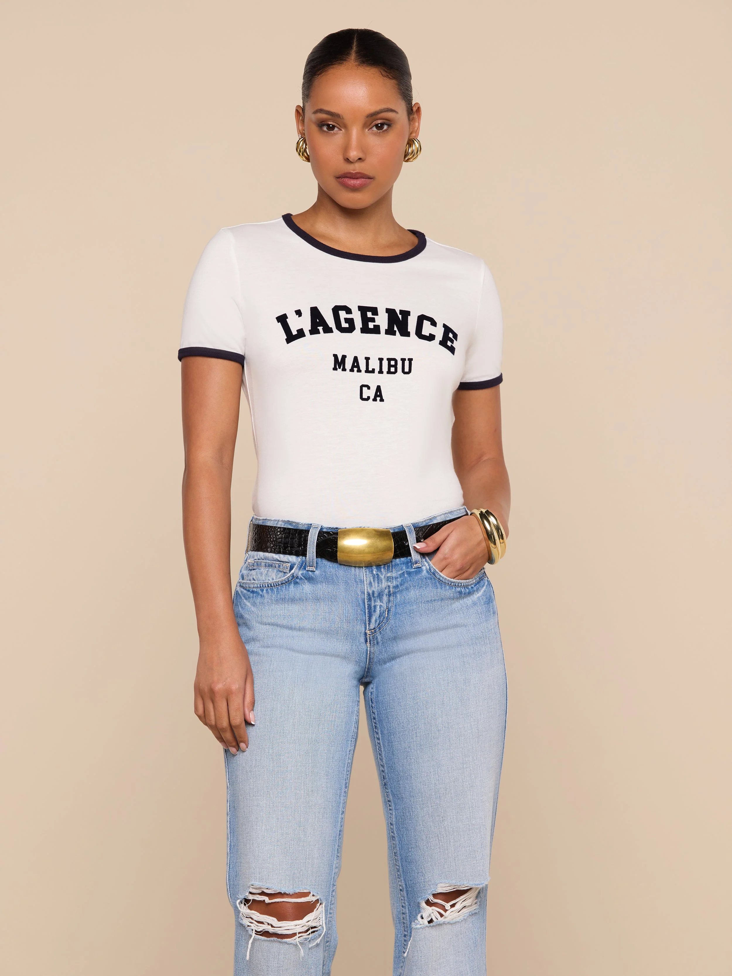 L'AGENCE - Tommie Crewneck Tee