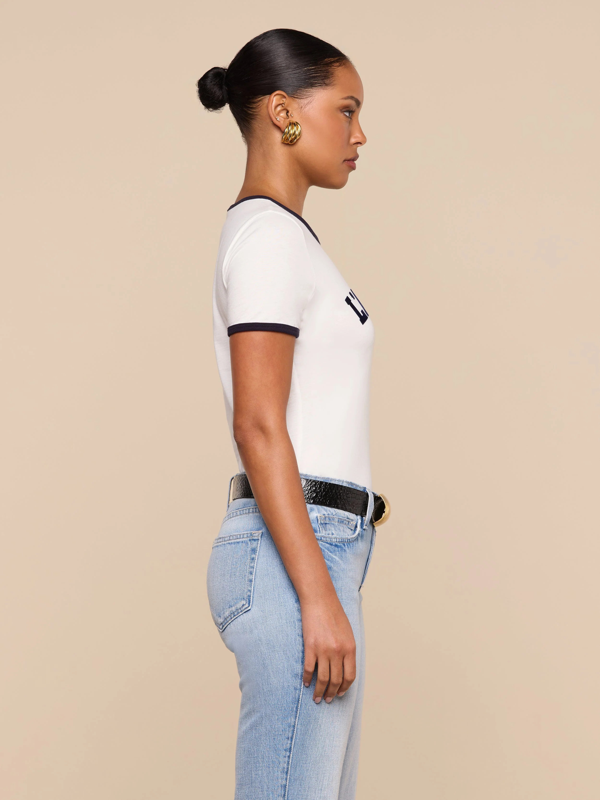 L'AGENCE - Tommie Crewneck Tee - Image 3