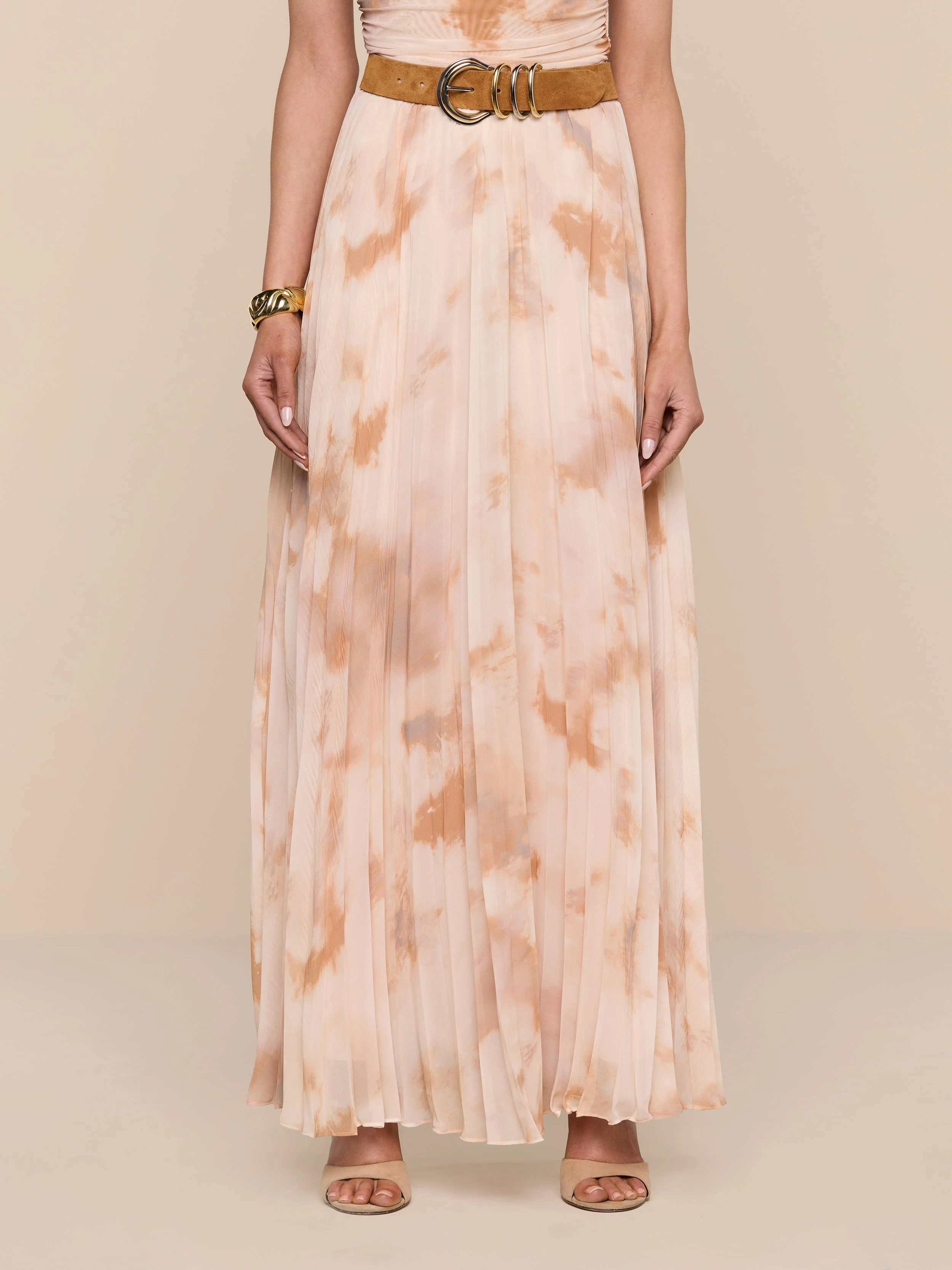 L'AGENCE - Torin Pleated Maxi Skirt - Image 3
