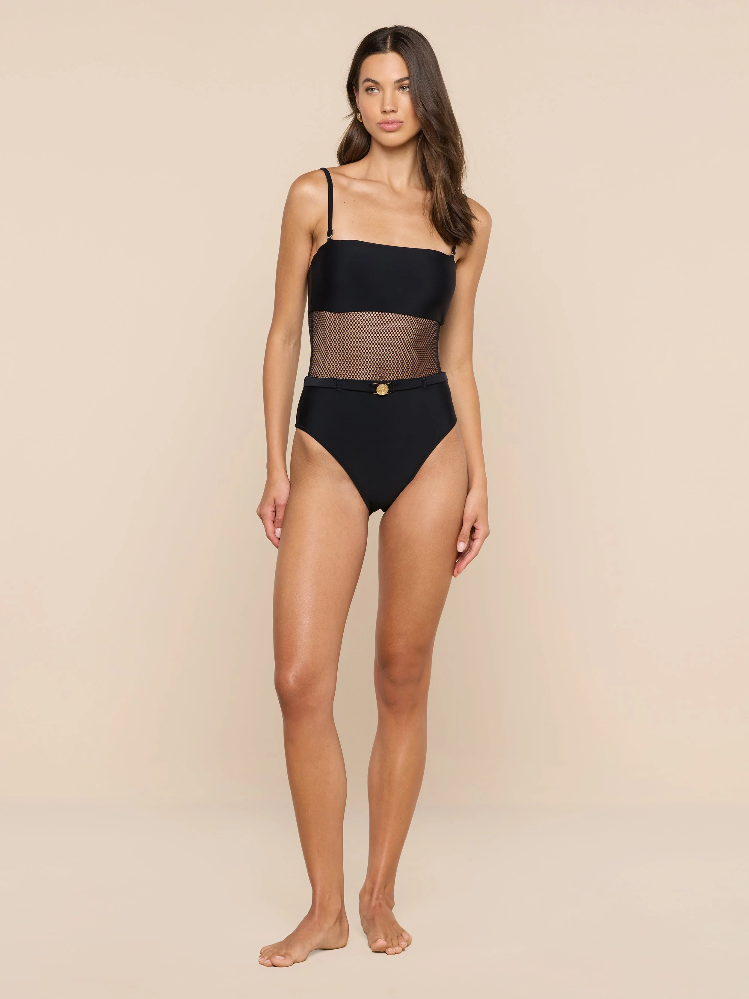 L'AGENCE - Tory Bandeau One - Piece Swimsuit - Image 3