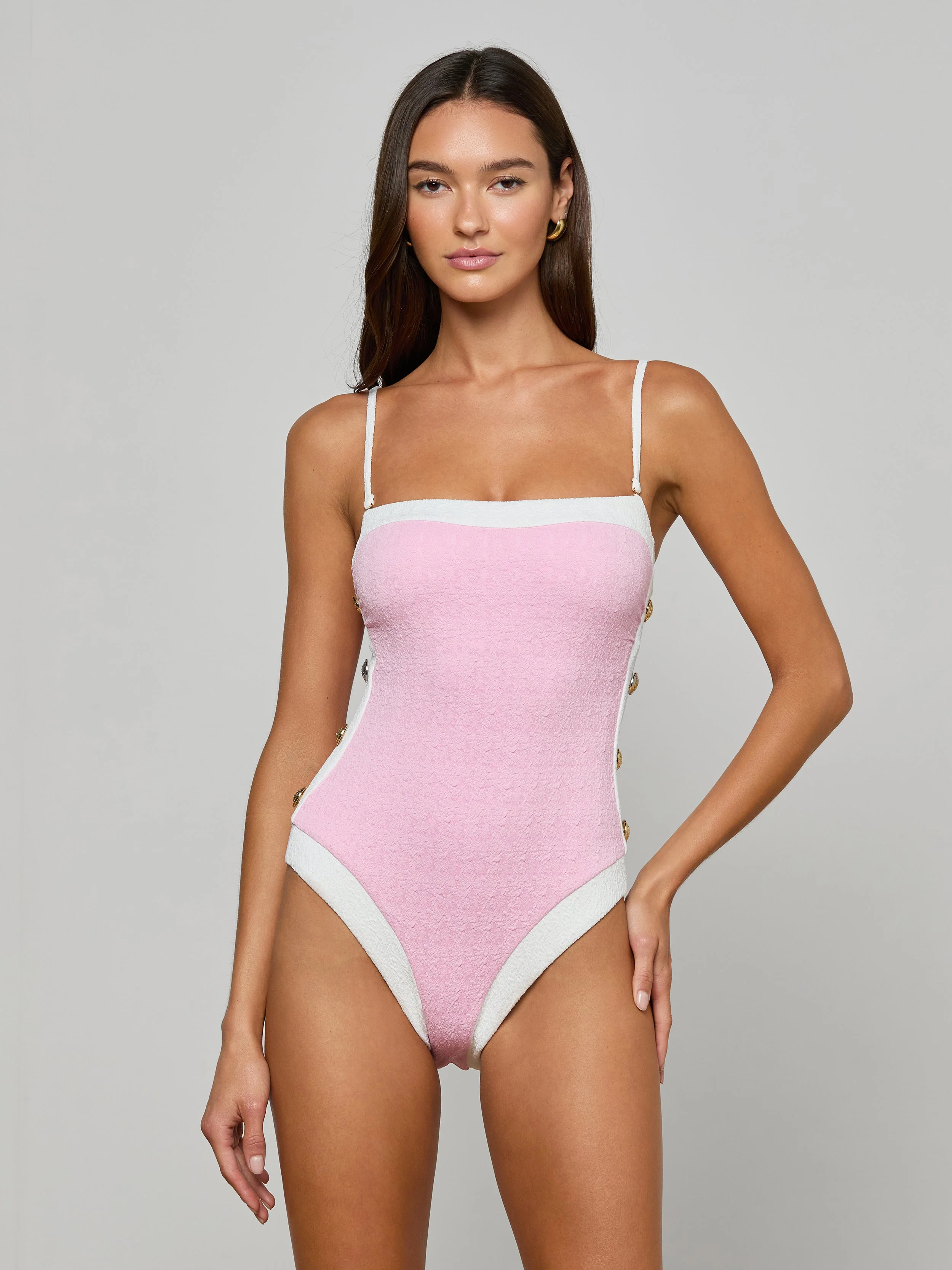 L'AGENCE - Tory Bandeau One - Piece Swimsuit