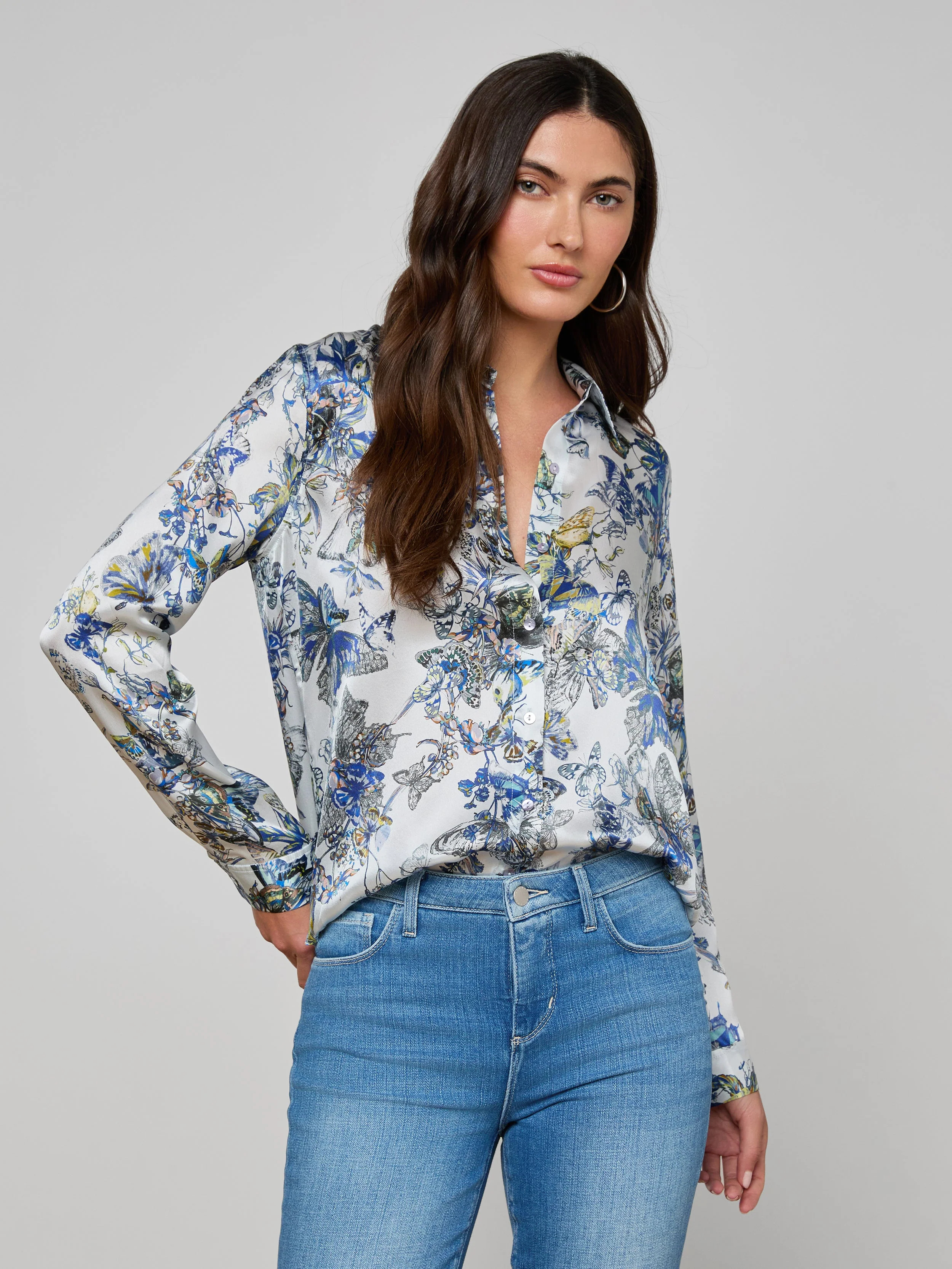 L'AGENCE - Tyler Silk Blouse