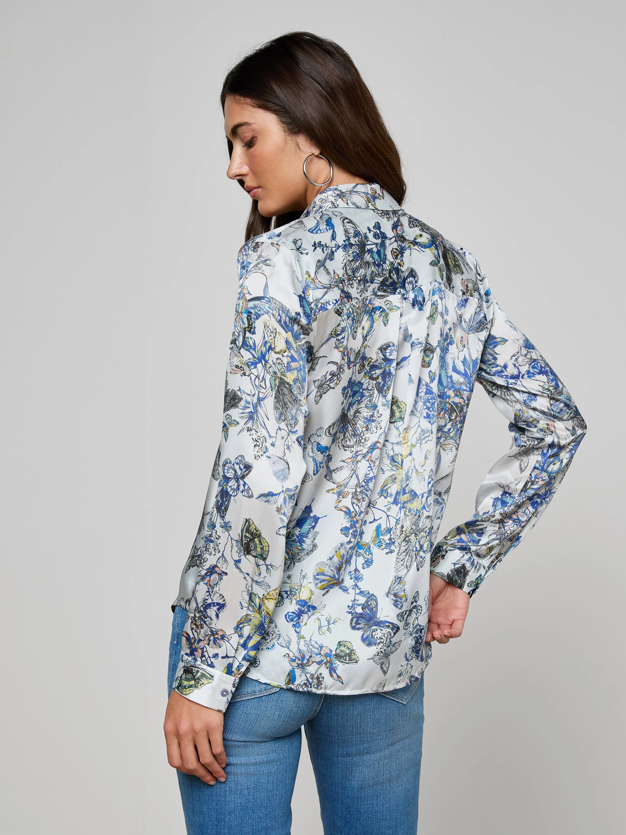 L'AGENCE - Tyler Silk Blouse - Image 5