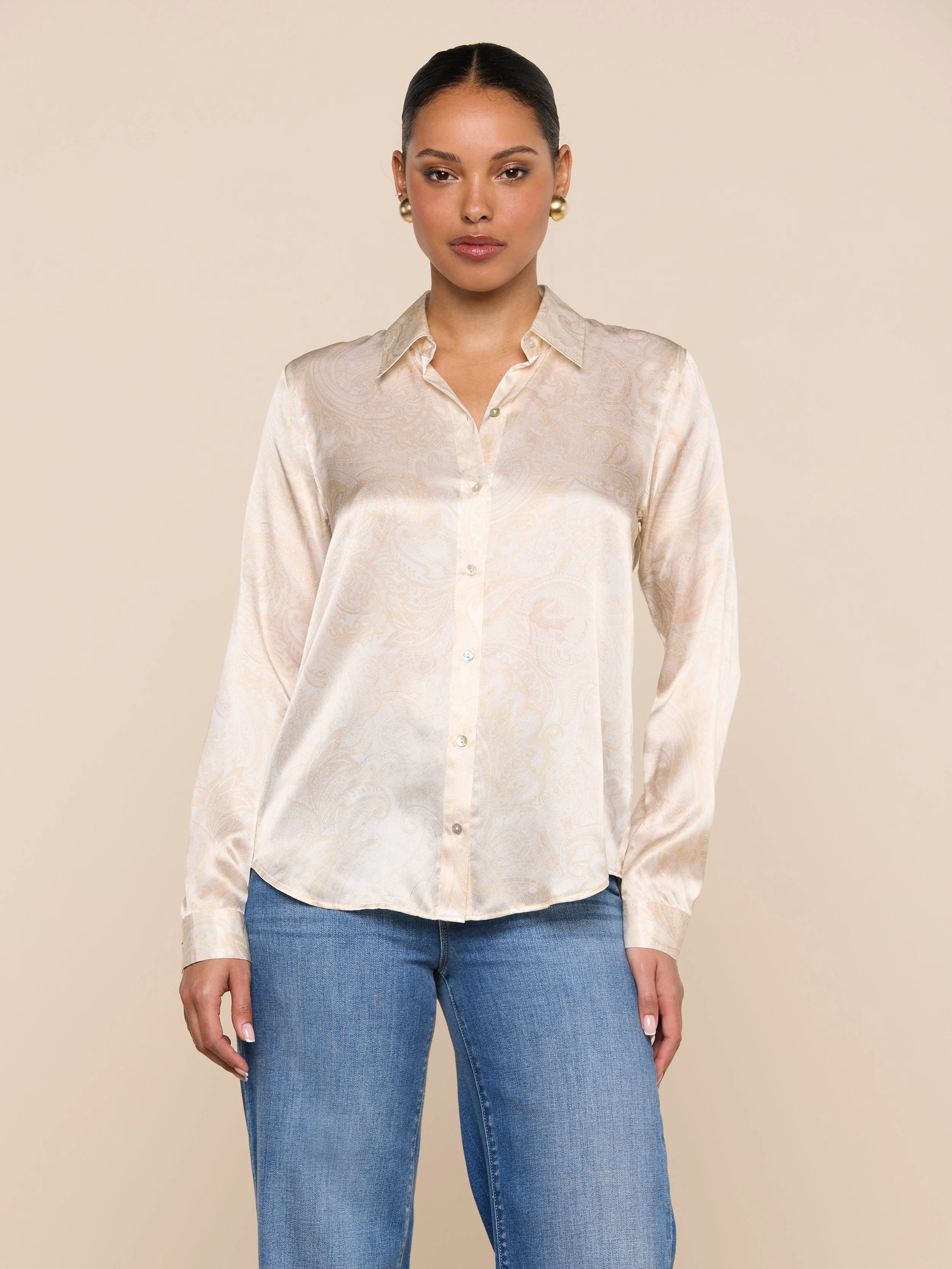 L'AGENCE - Tyler Silk Blouse - Image 2