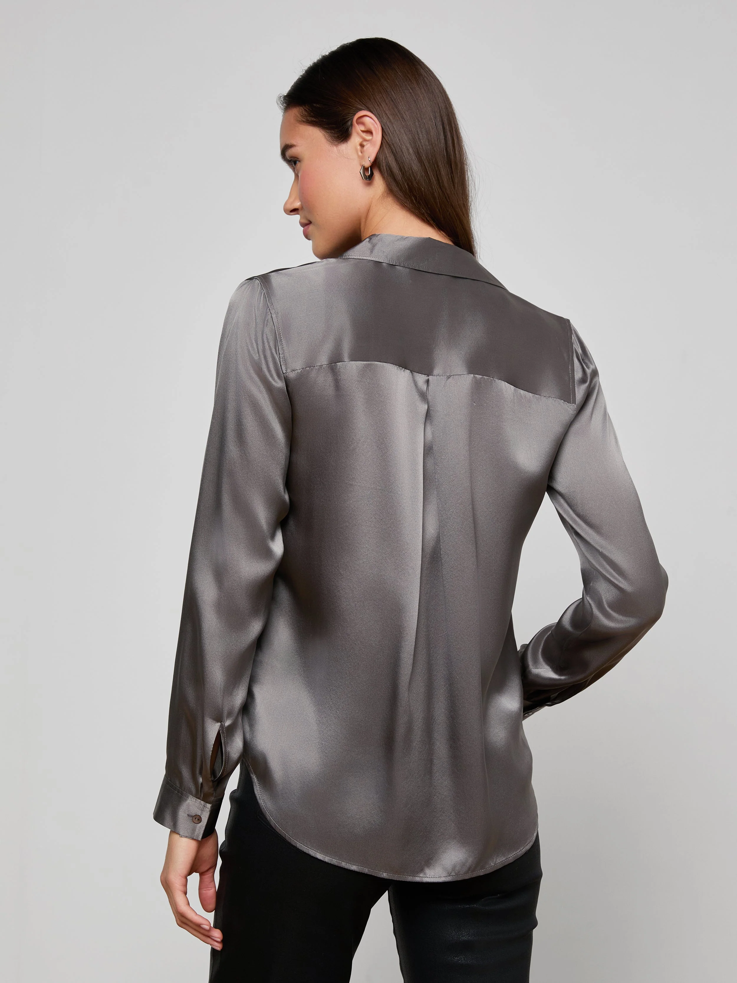 L'AGENCE - Tyler Silk Blouse - Image 4