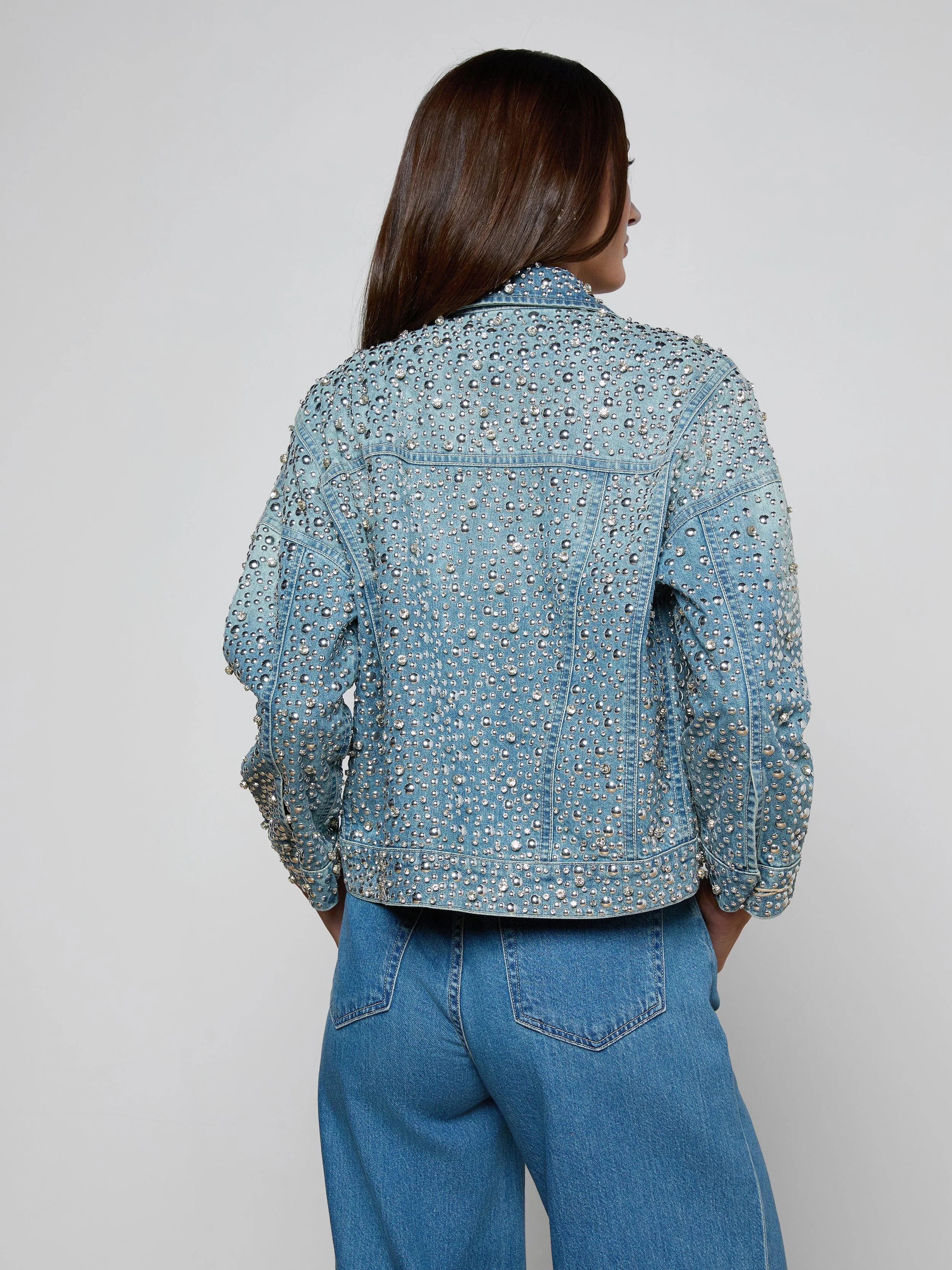 L'AGENCE - Vangie Embellished Jean Jacket - Image 5