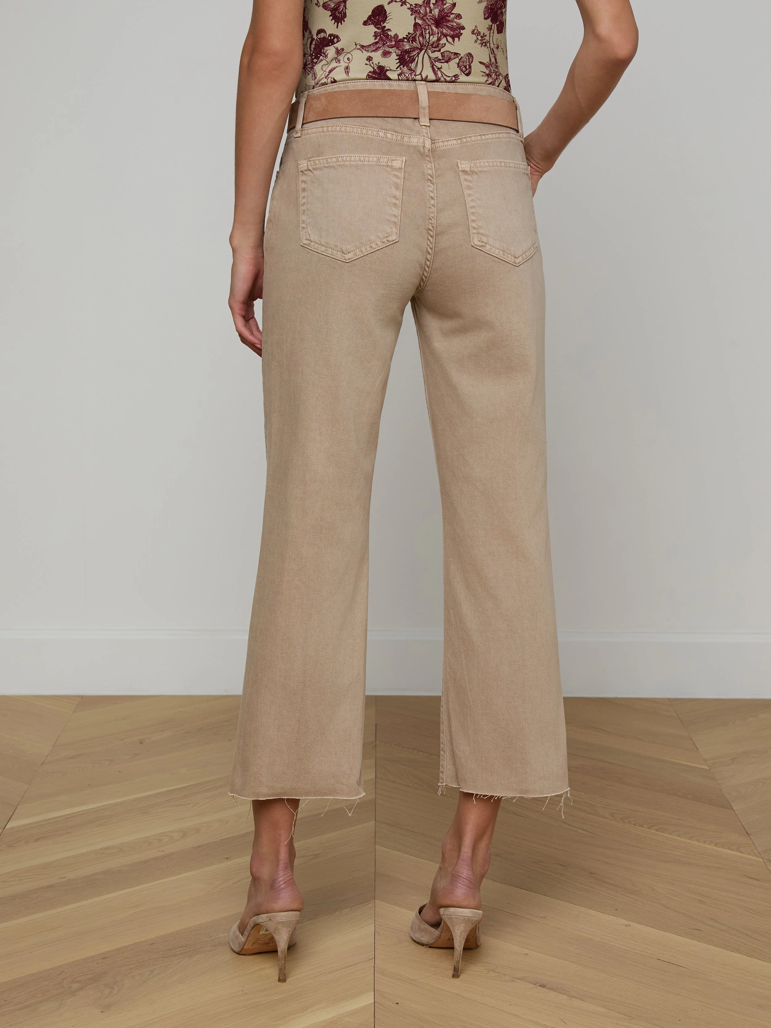 L'AGENCE - Wanda Cropped Wide - Leg Jean - Image 5