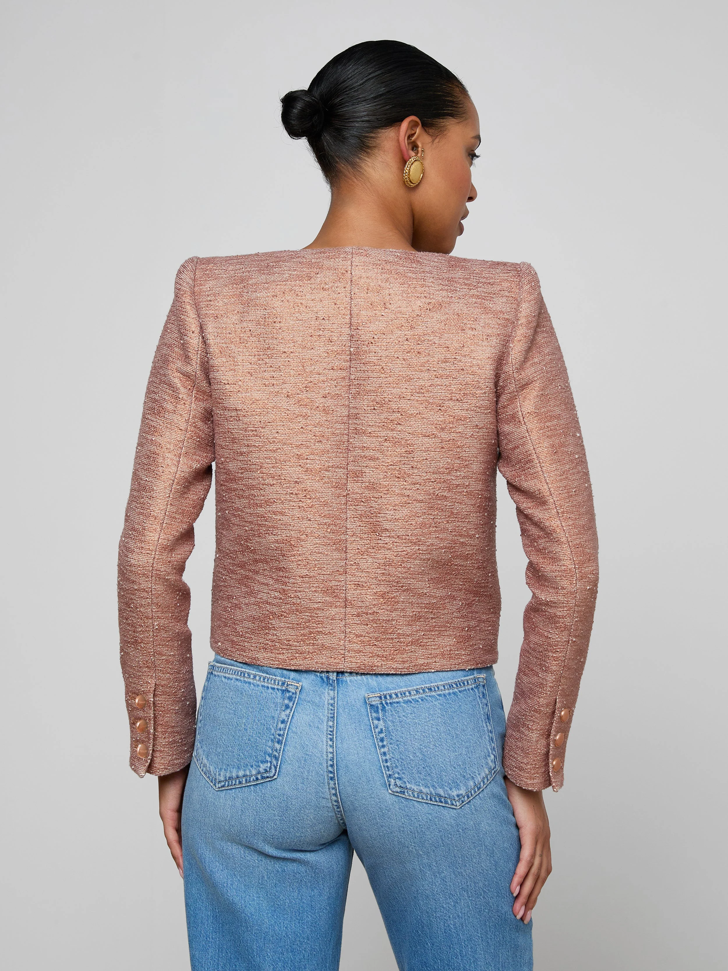 L'AGENCE - Zell Tweed Jacket - Image 5