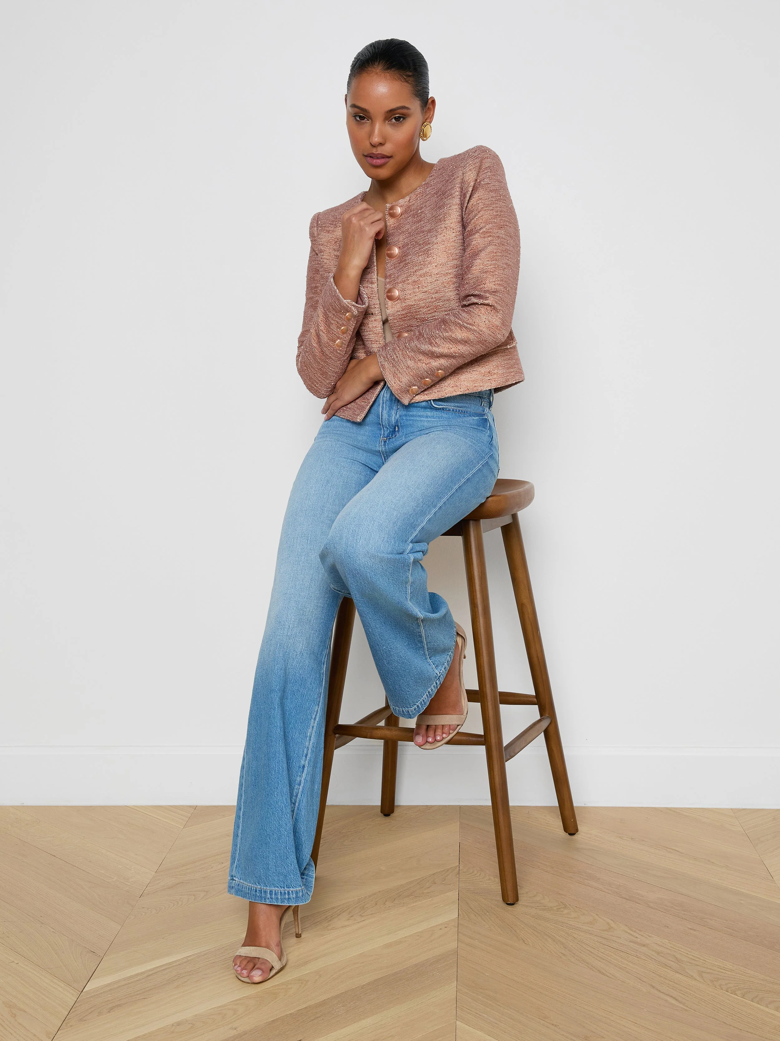 L'AGENCE - Zell Tweed Jacket - Image 6
