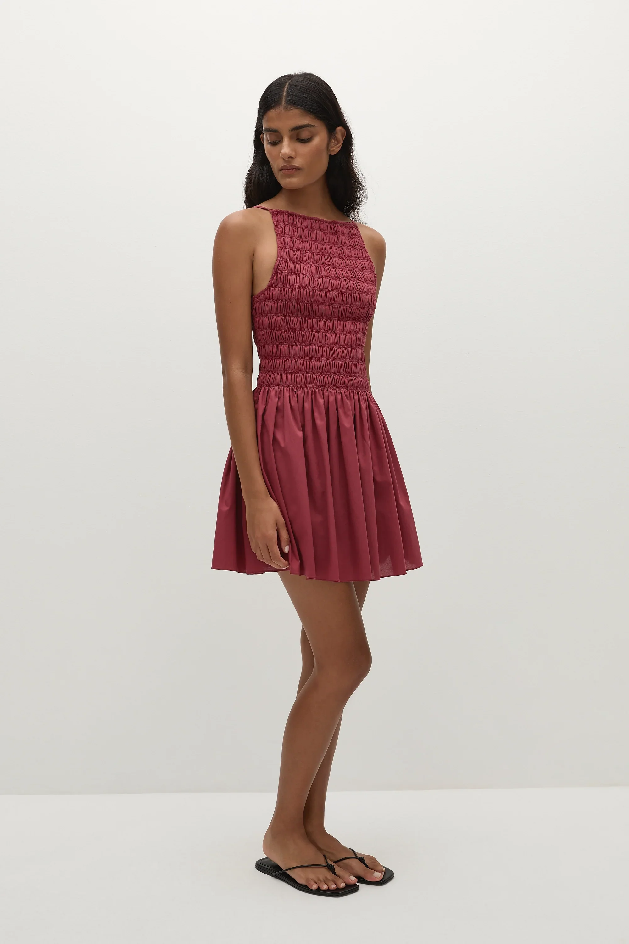 Faithfull - Laia Mini Dress Rhubarb - Image 3