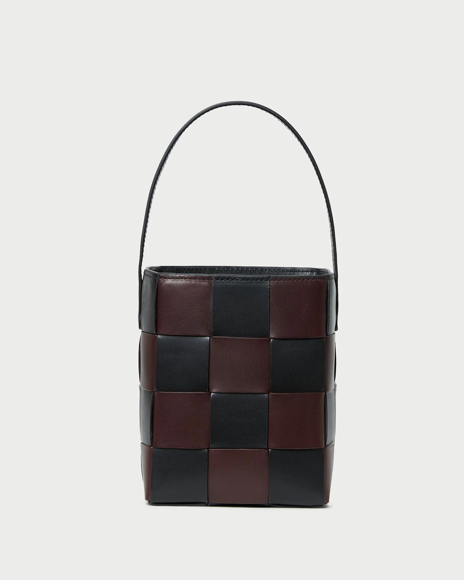 Loeffler Randall - Laith Black/Brown Woven Bucket Bag