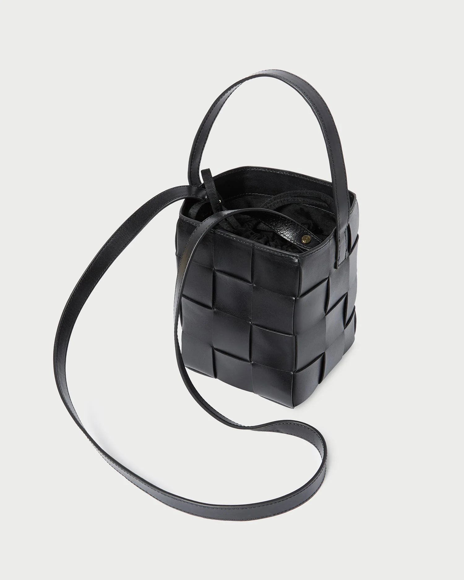 Loeffler Randall - Laith Black Leather Bucket Bag - Image 3
