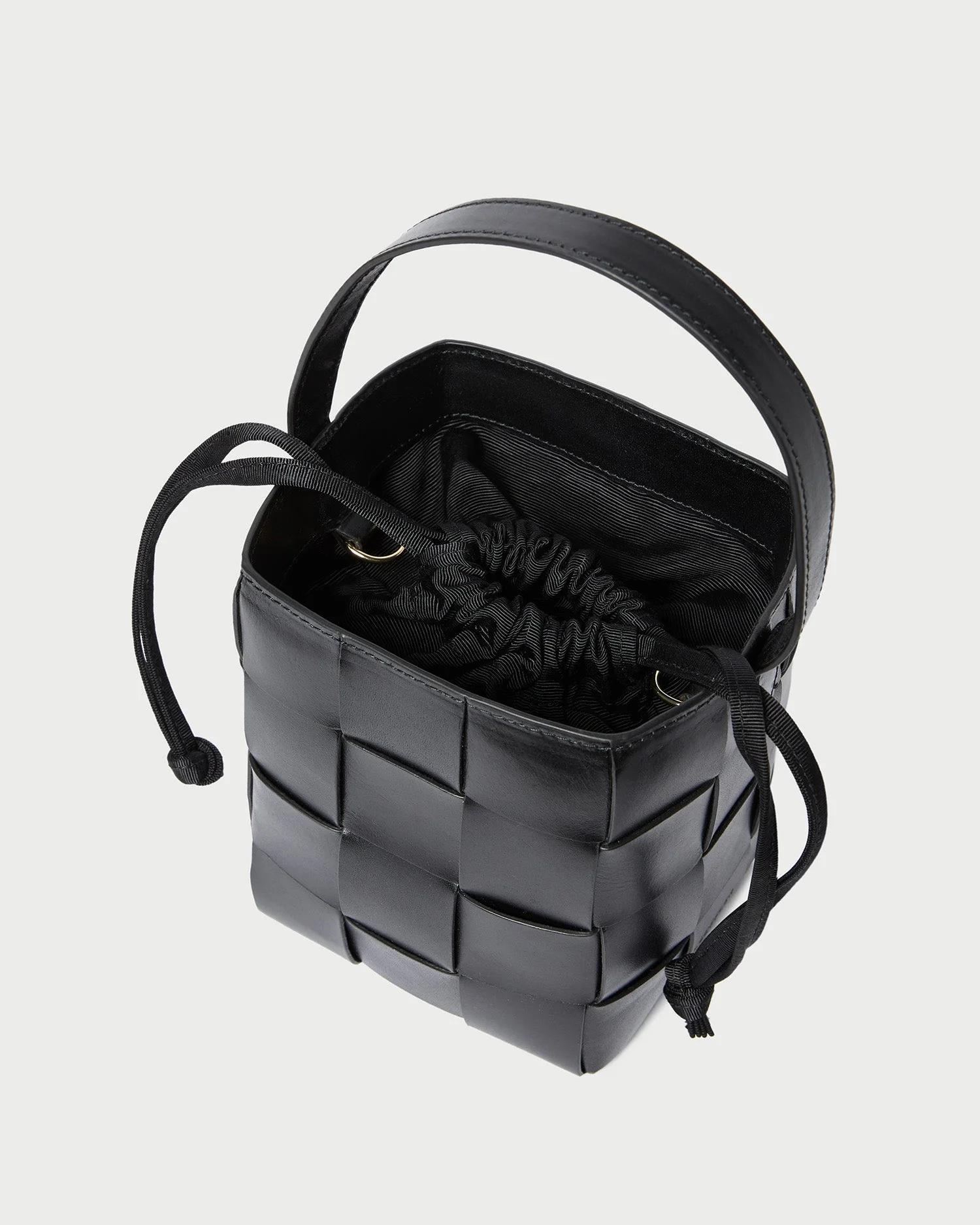 Loeffler Randall - Laith Black Leather Bucket Bag - Image 4