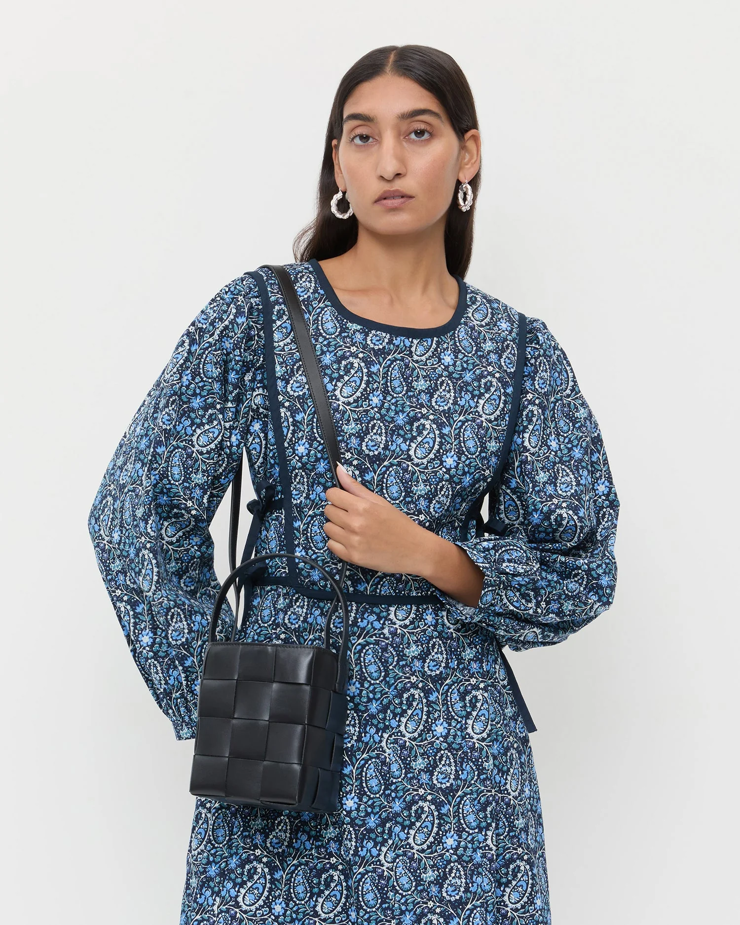 Loeffler Randall - Laith Black Leather Bucket Bag - Image 5