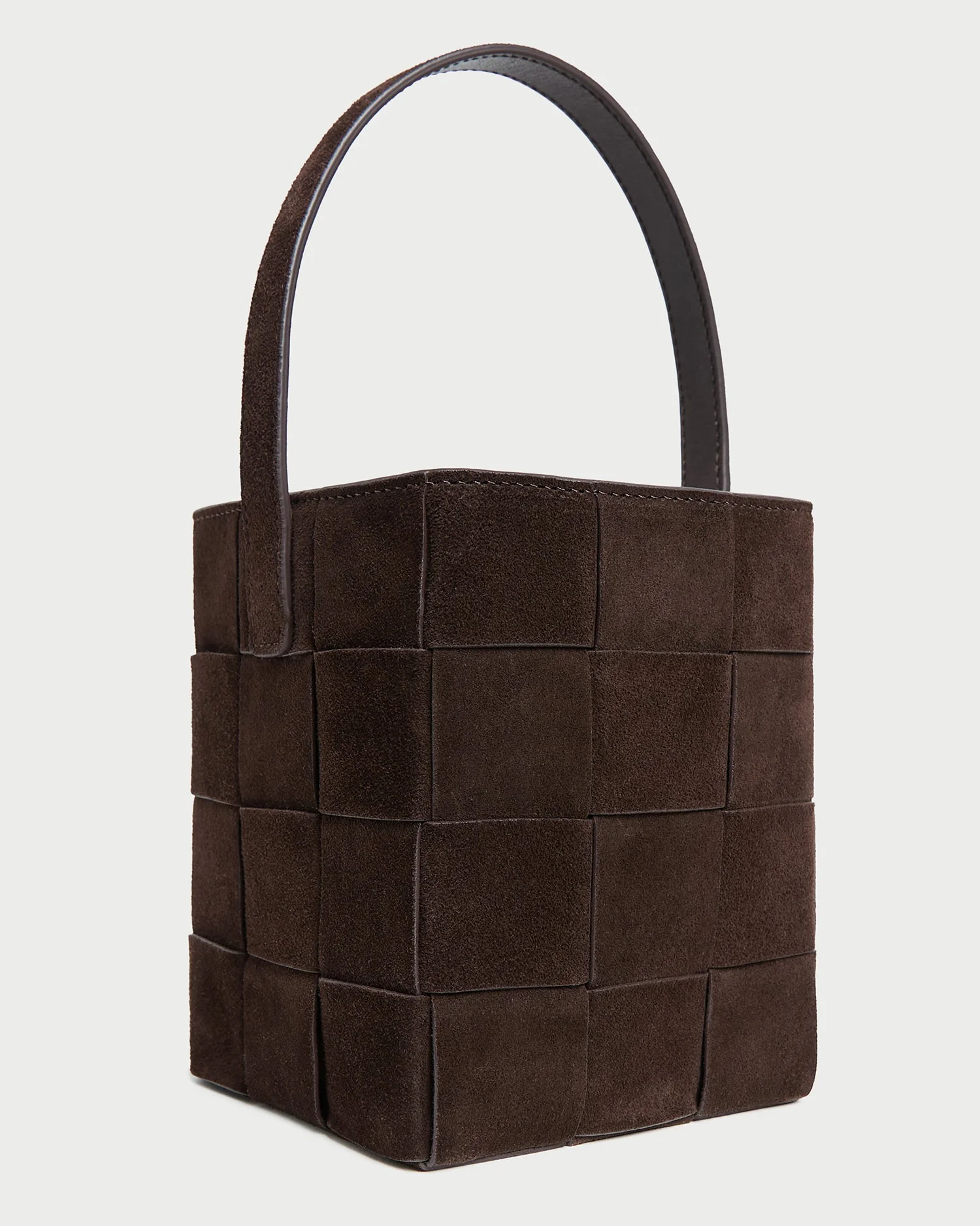 Loeffler Randall - Laith Brown Suede Bucket Bag - Image 3