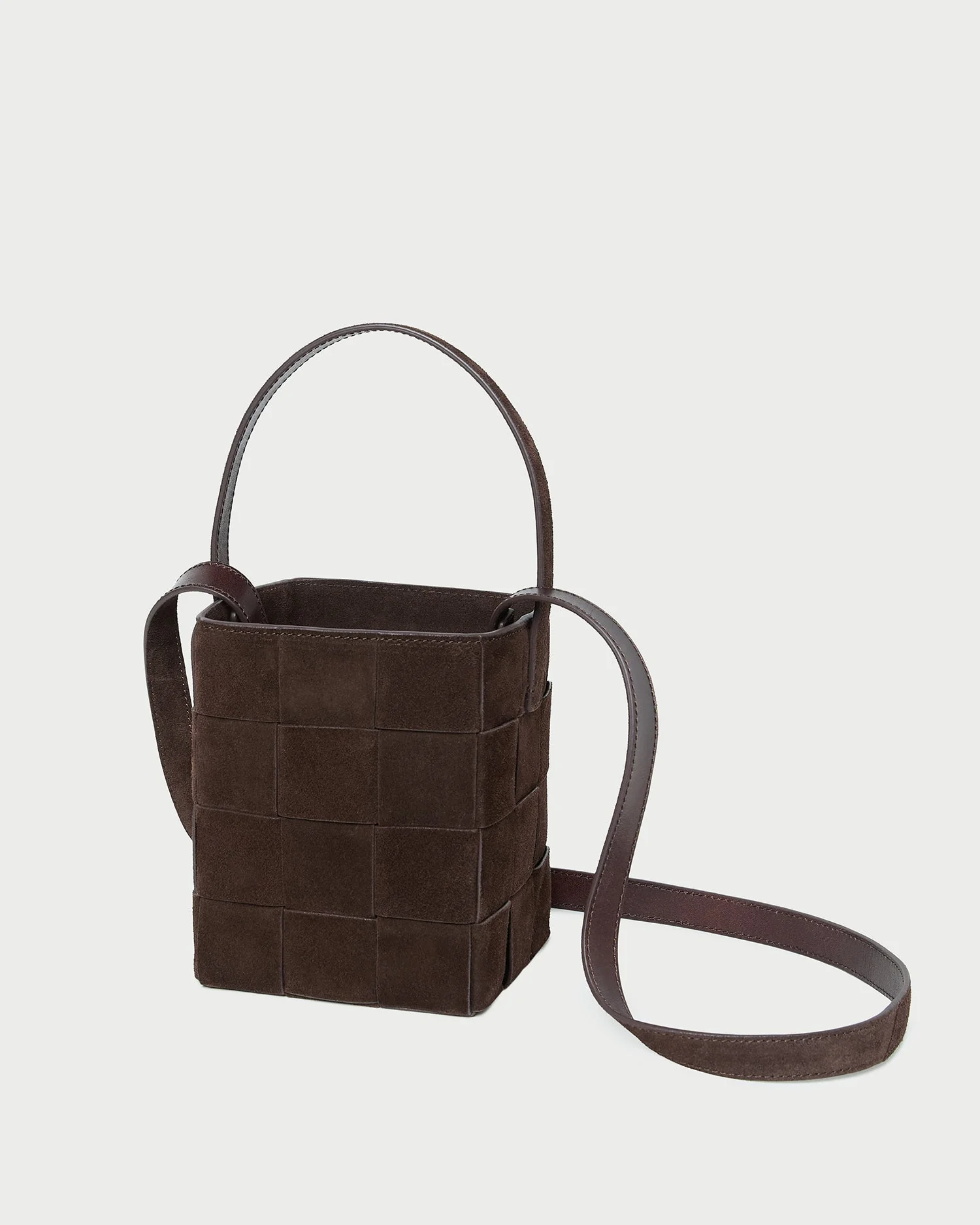 Loeffler Randall - Laith Brown Suede Bucket Bag - Image 4
