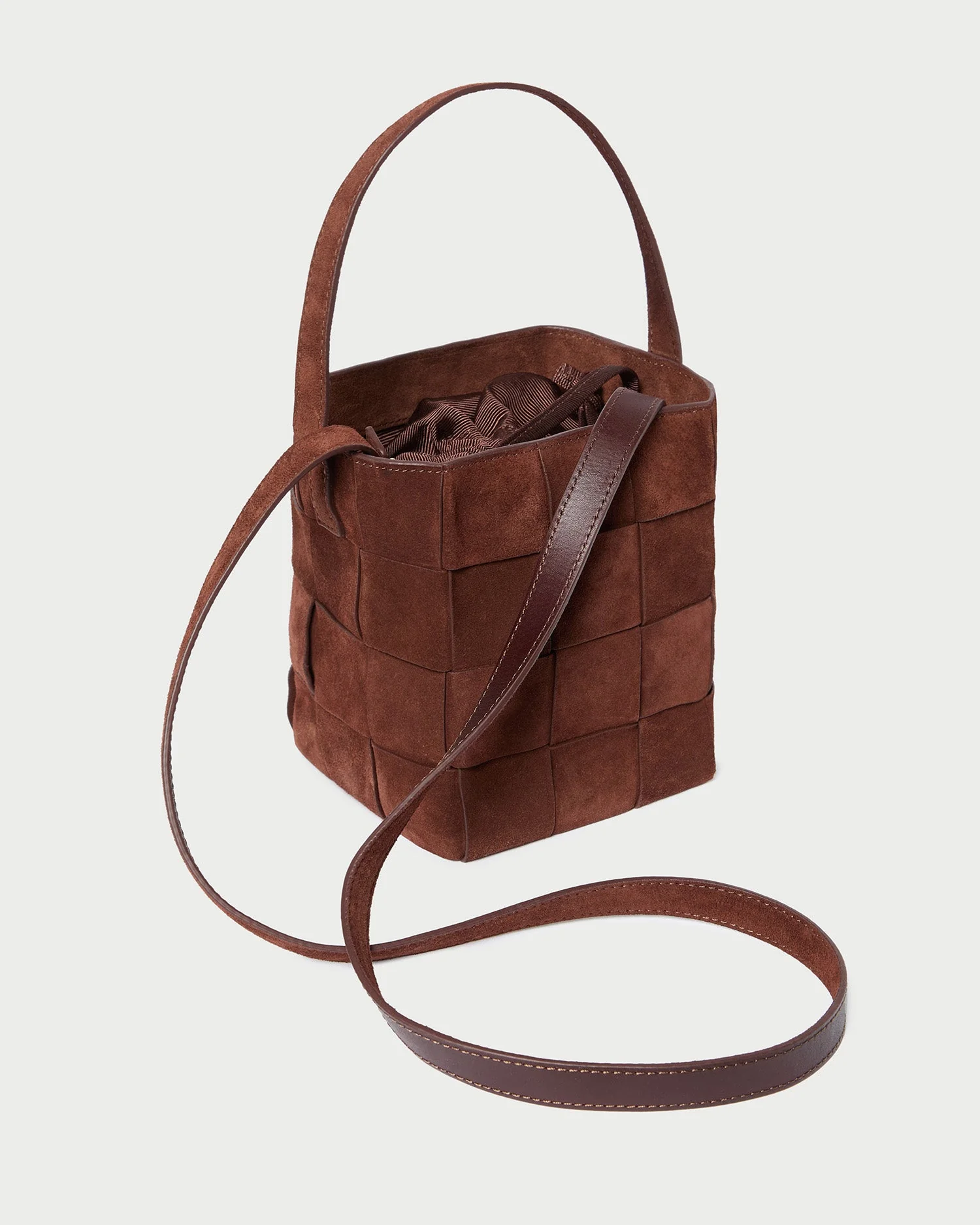Loeffler Randall - Laith Espresso Suede Bucket Bag - Image 2