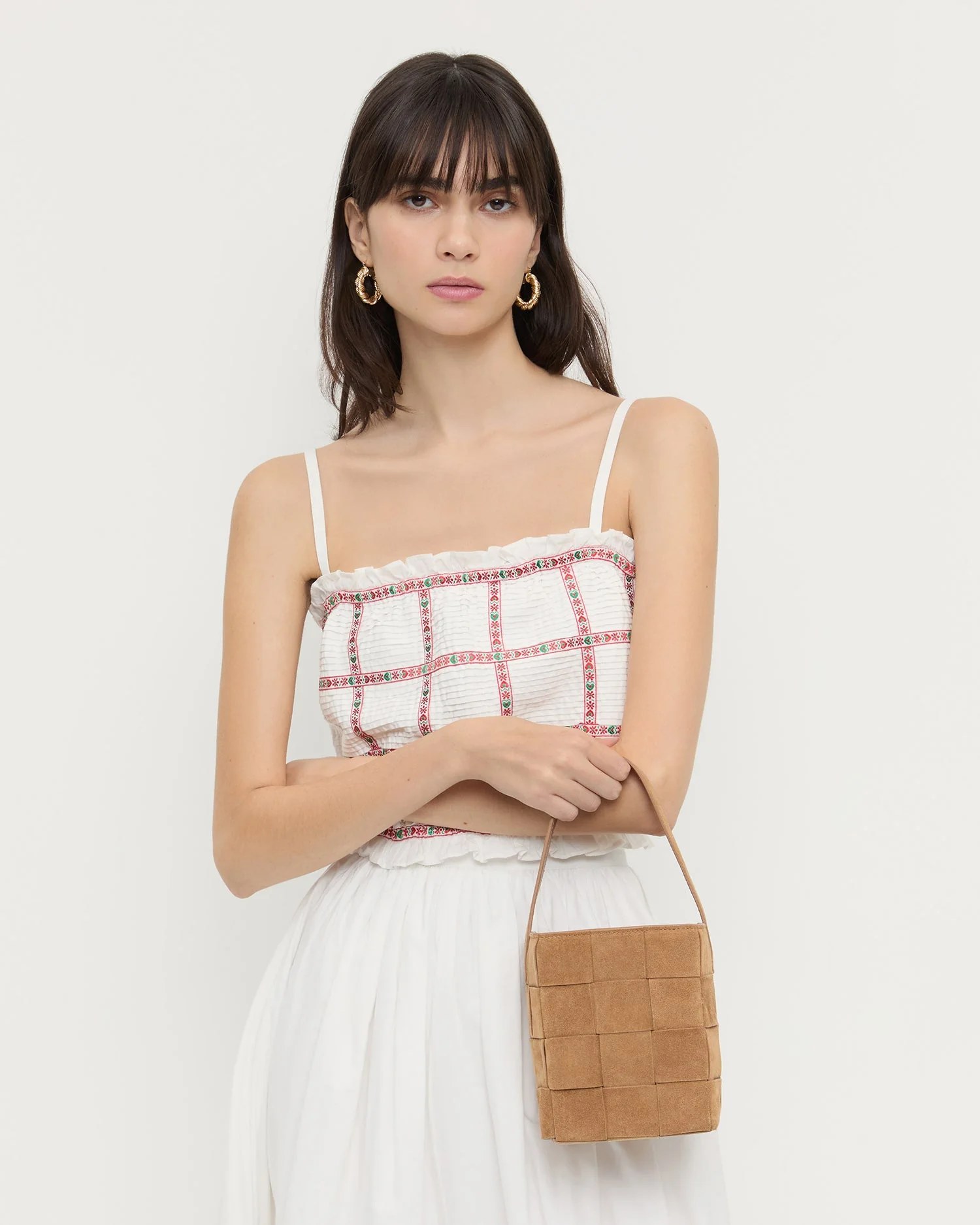 Loeffler Randall - Laith Toffee Suede Bucket Bag - Image 5