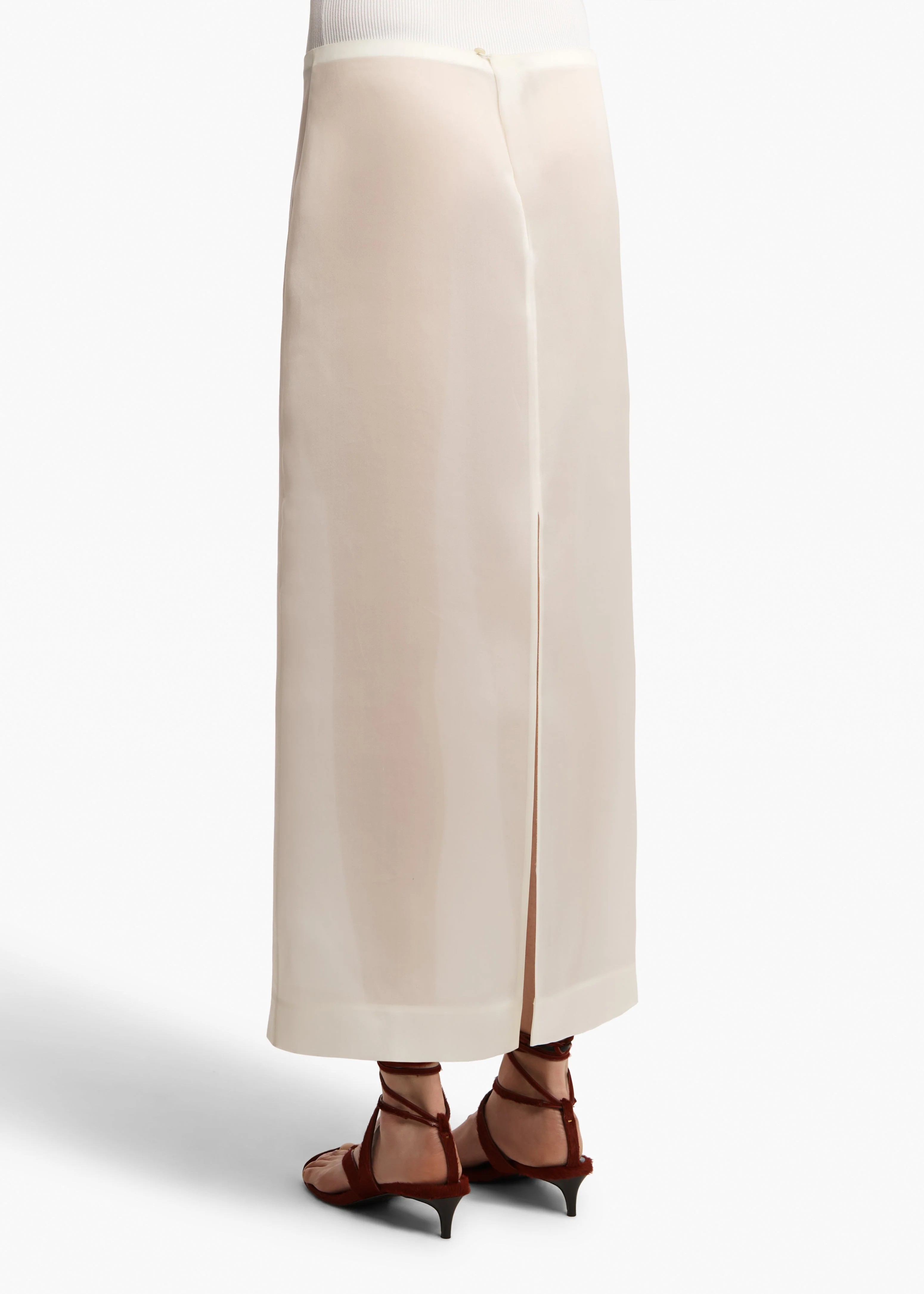 Khaite - Lalisa Skirt in Chalk - Image 4
