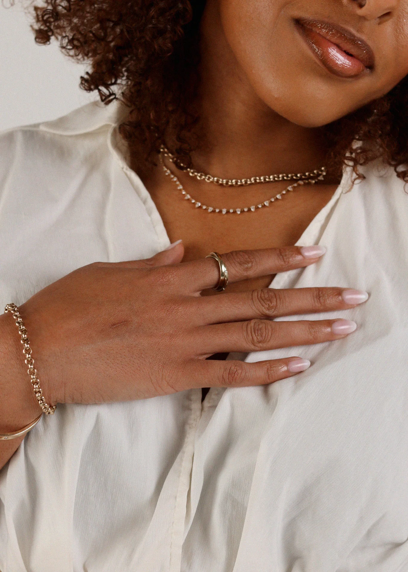 Kinn - L'Amour Interlocking Ring Gold & Silver - Image 6