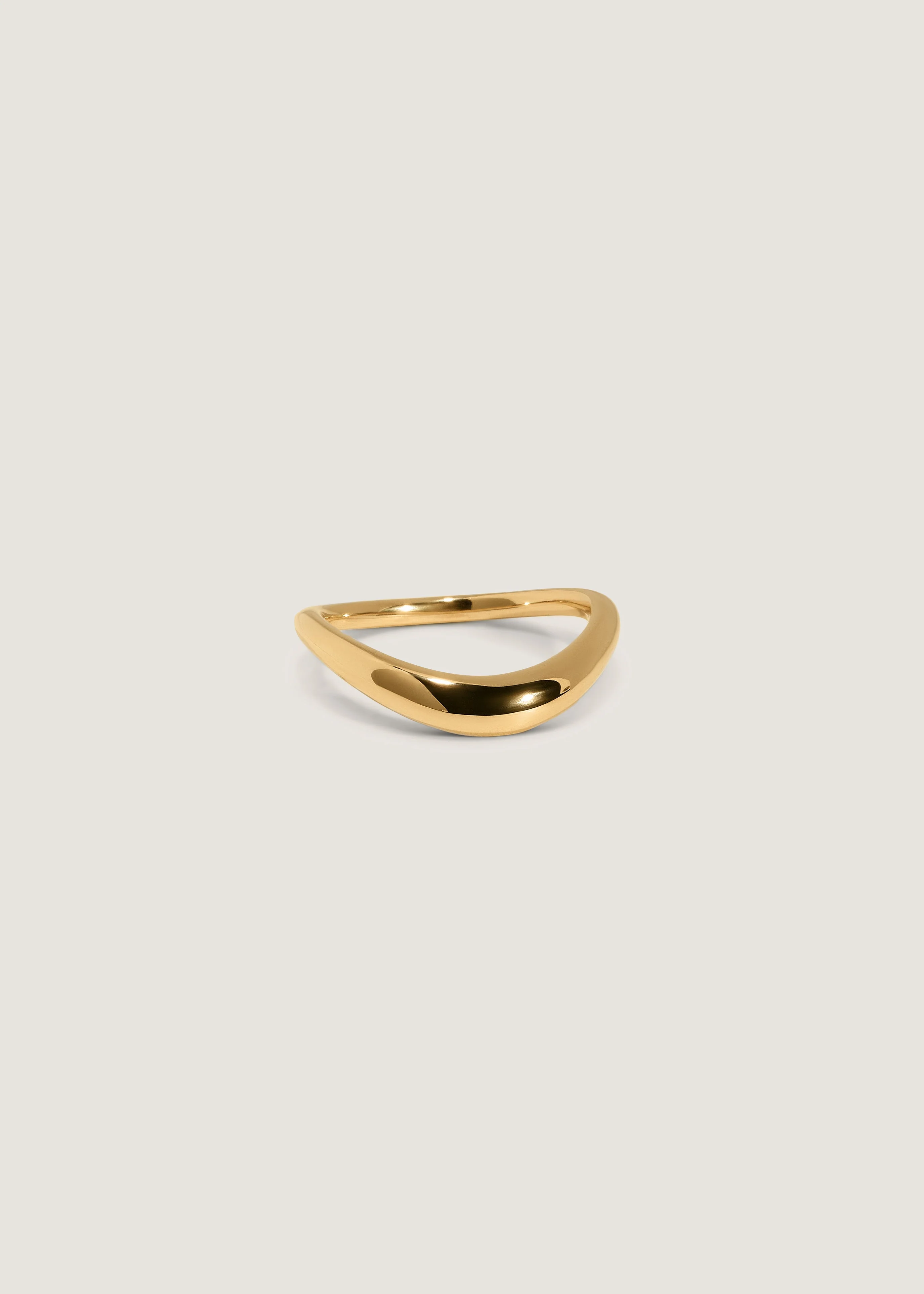 Kinn - Lana Curved Gold Ring
