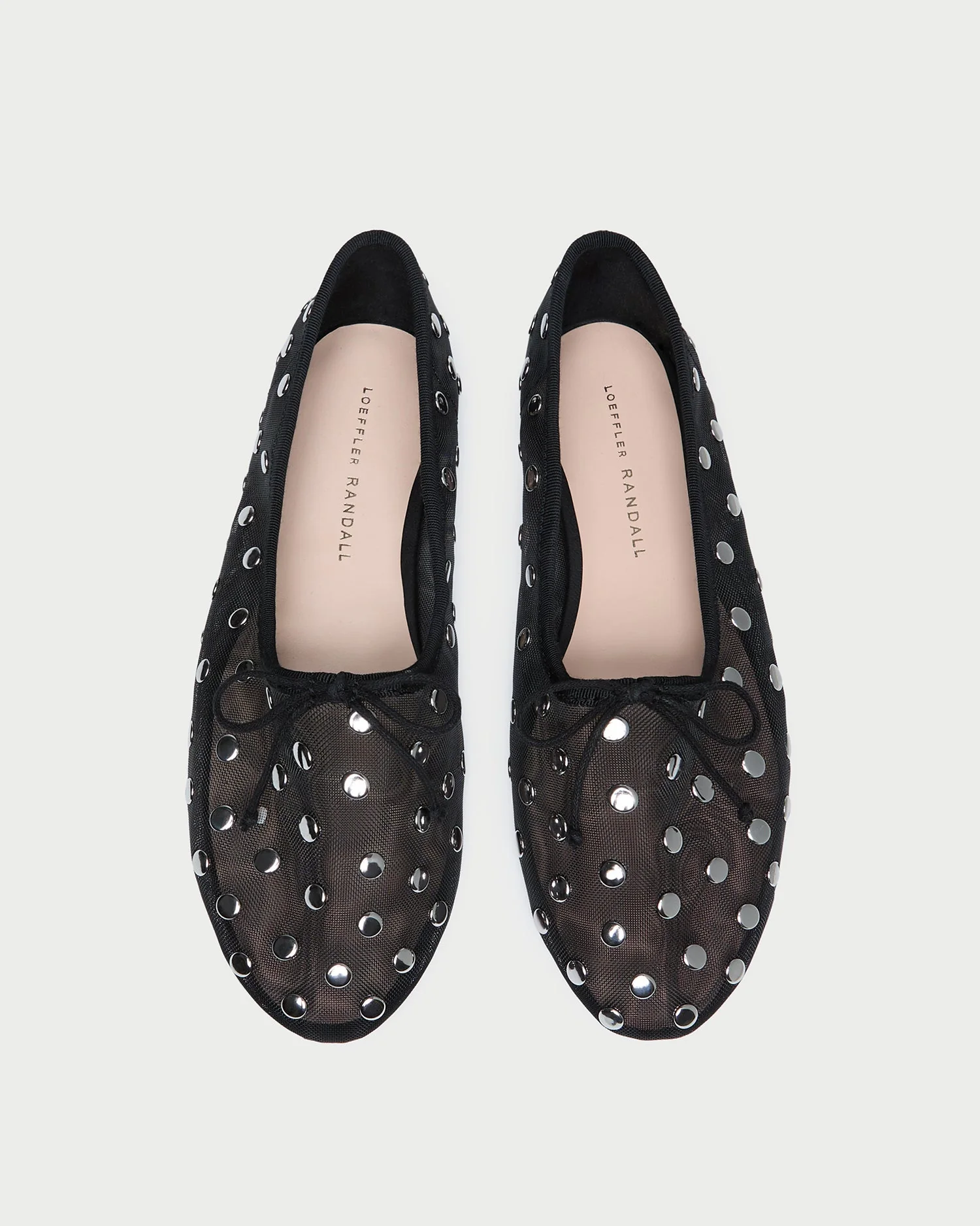 Loeffler Randall - Landon Black/Silver Mesh Ballet Flat