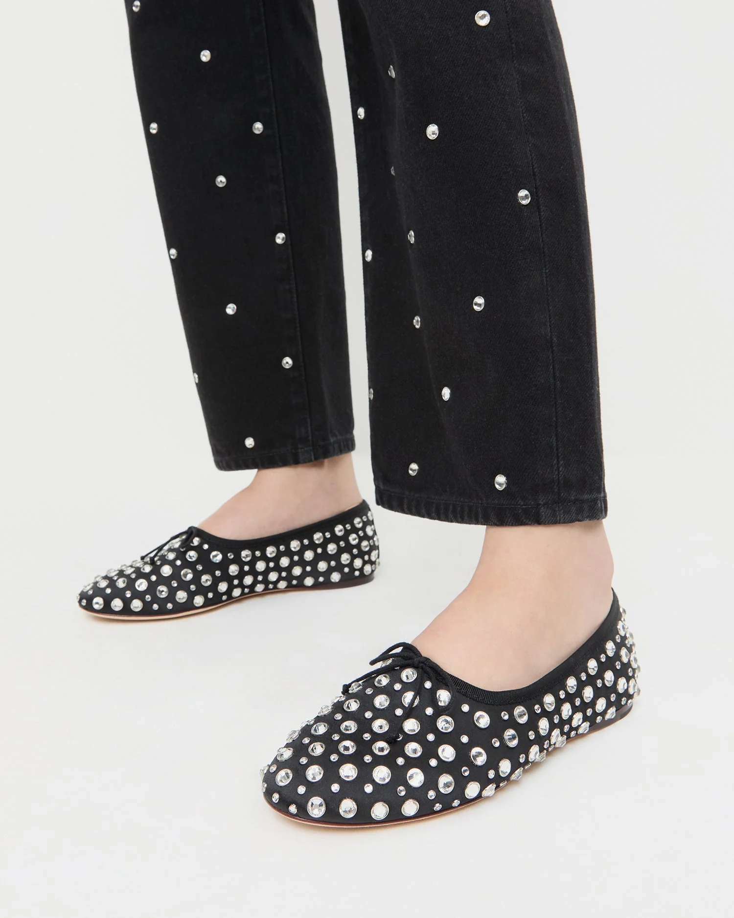 Loeffler Randall - Landon Black/Crystal Ballet Flat - Image 2