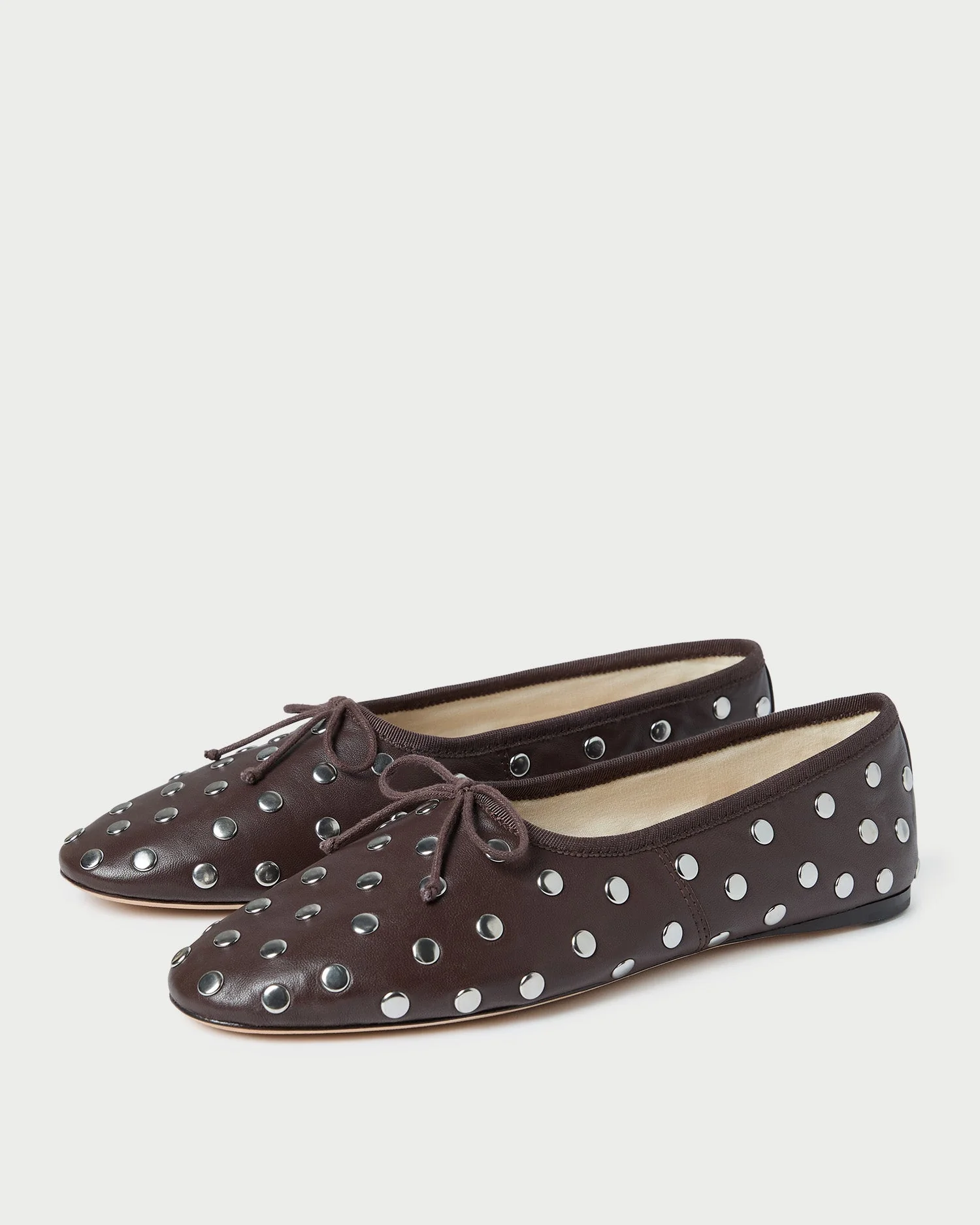 Loeffler Randall - Landon Espresso/Silver Leather Ballet Flat - Image 4