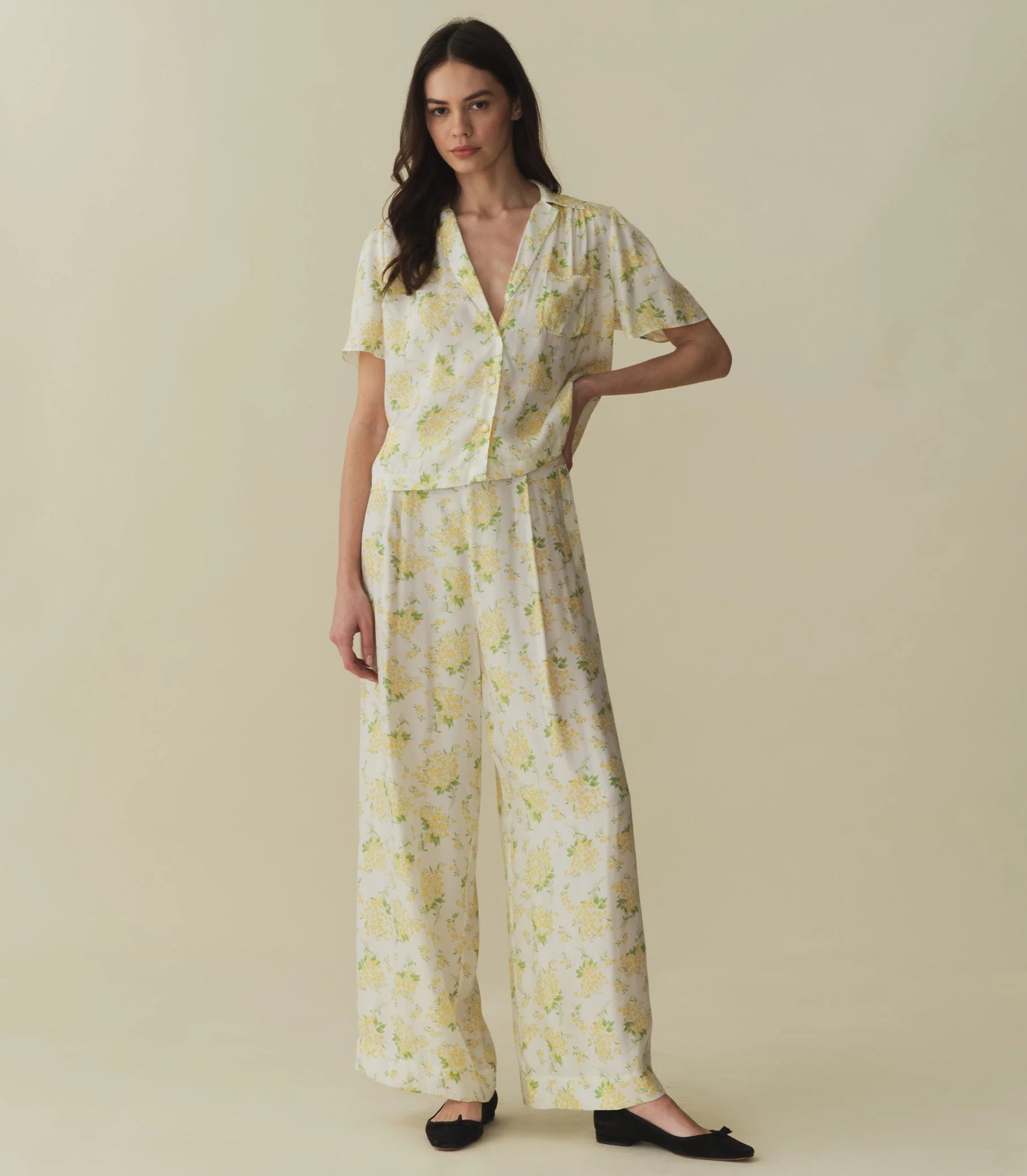 DÔEN - LANI PANT -- SALT MAY BELL FLORAL