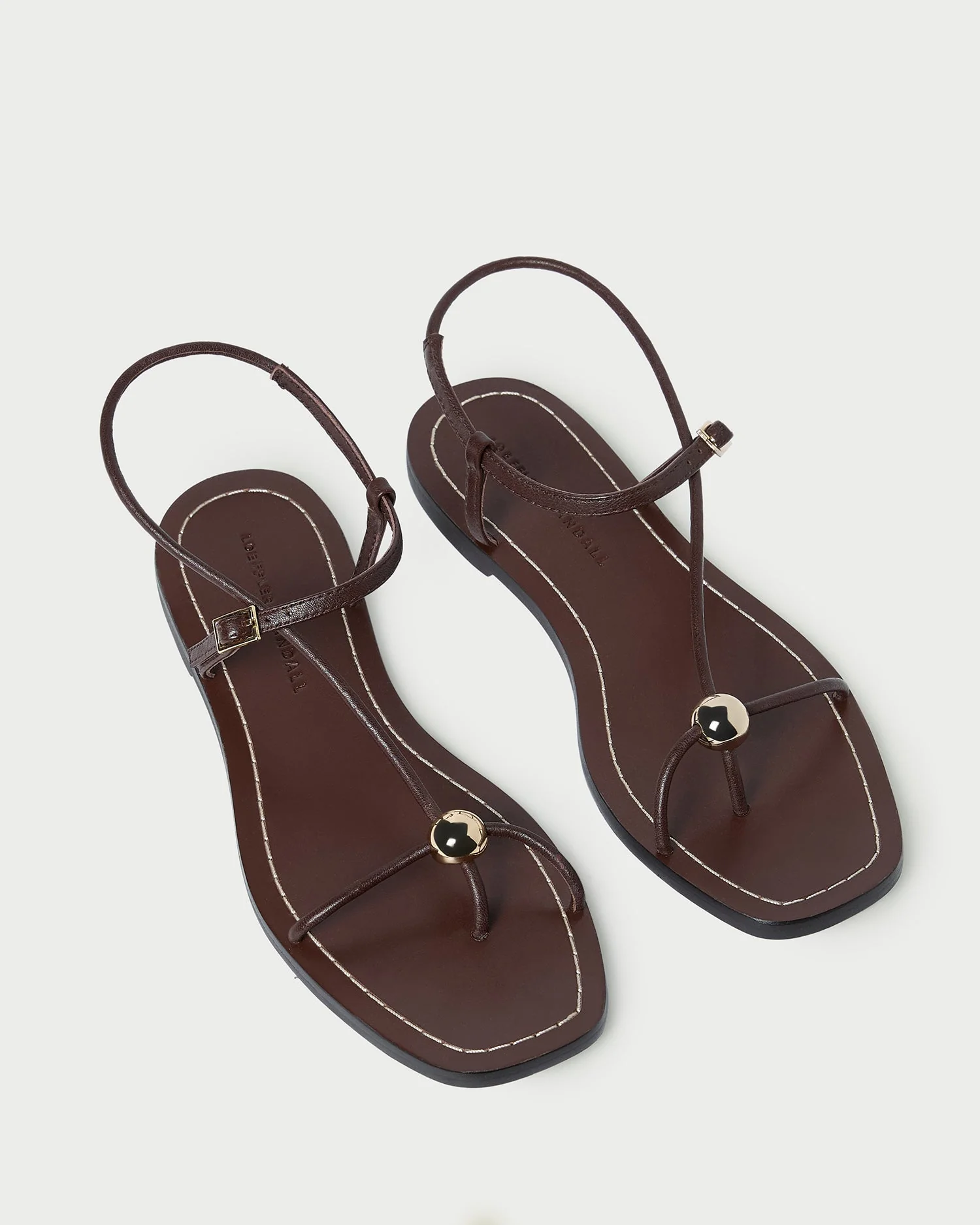 Loeffler Randall - Lara Espresso Leather Sandal - Image 4
