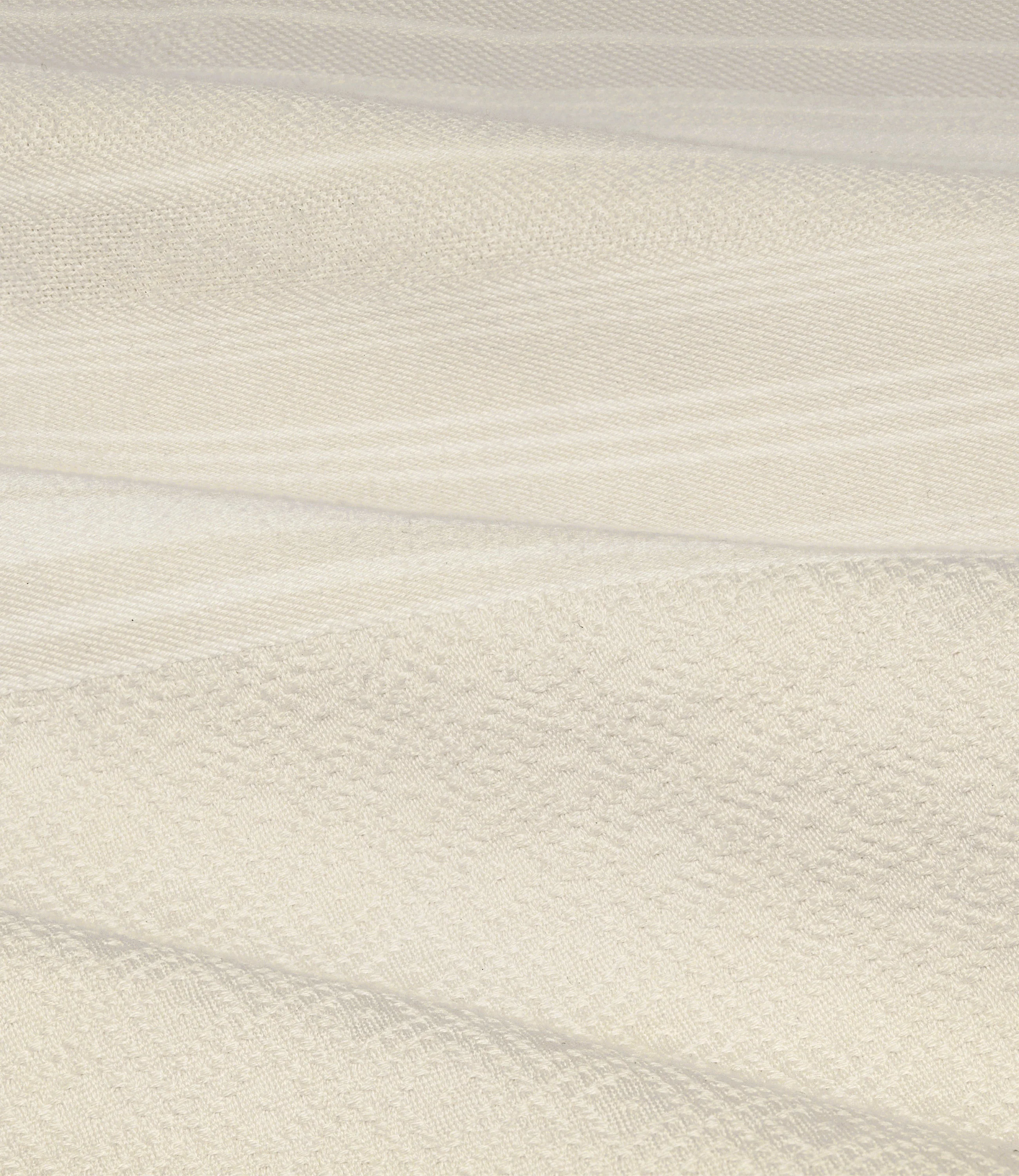 Metier - Large Beach Blanket Sustainable Cotton Moroccan Jacquard and Natural - Image 2
