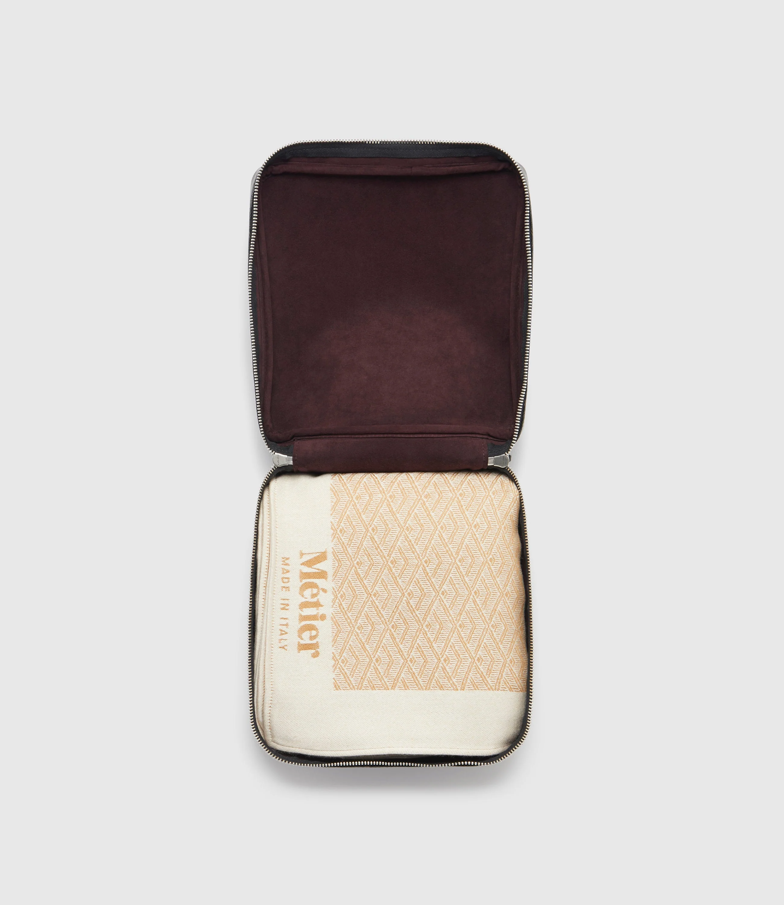Metier - Large Cashmere Throw Camel and White Sand - Image 5