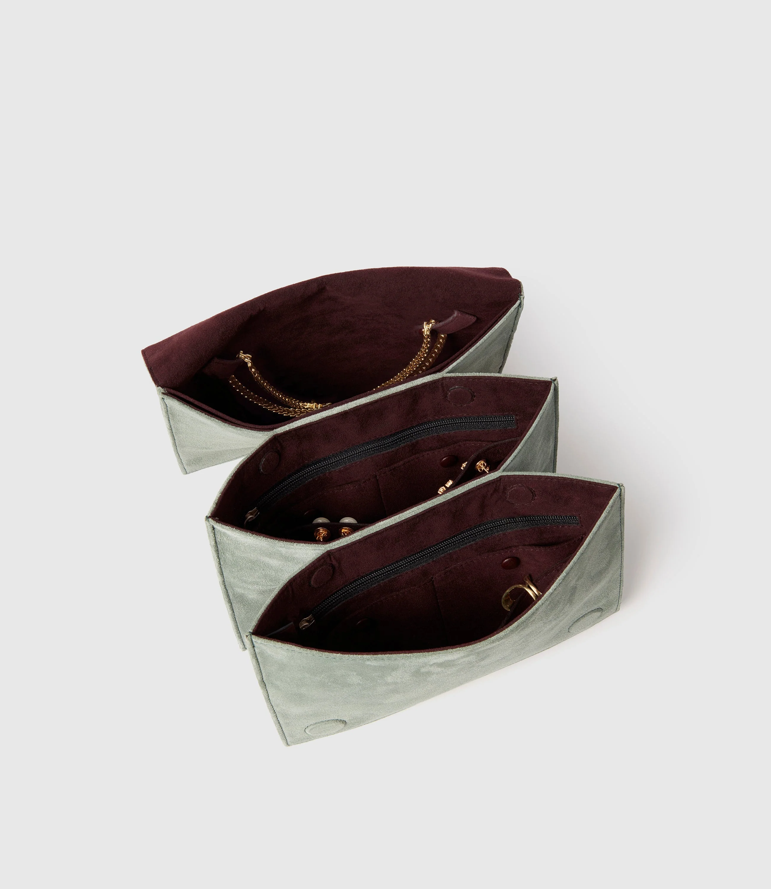 Metier - Large Jewellery Travel Case Suede Terra - Image 3