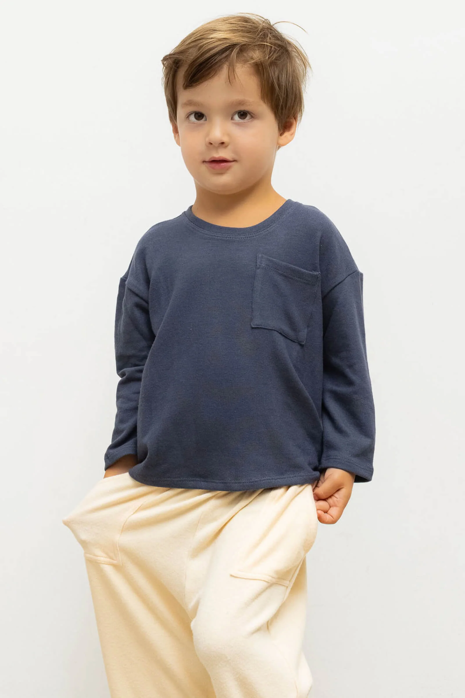 Leset - Lauren Bebe Long Sleeve Pocket Tee