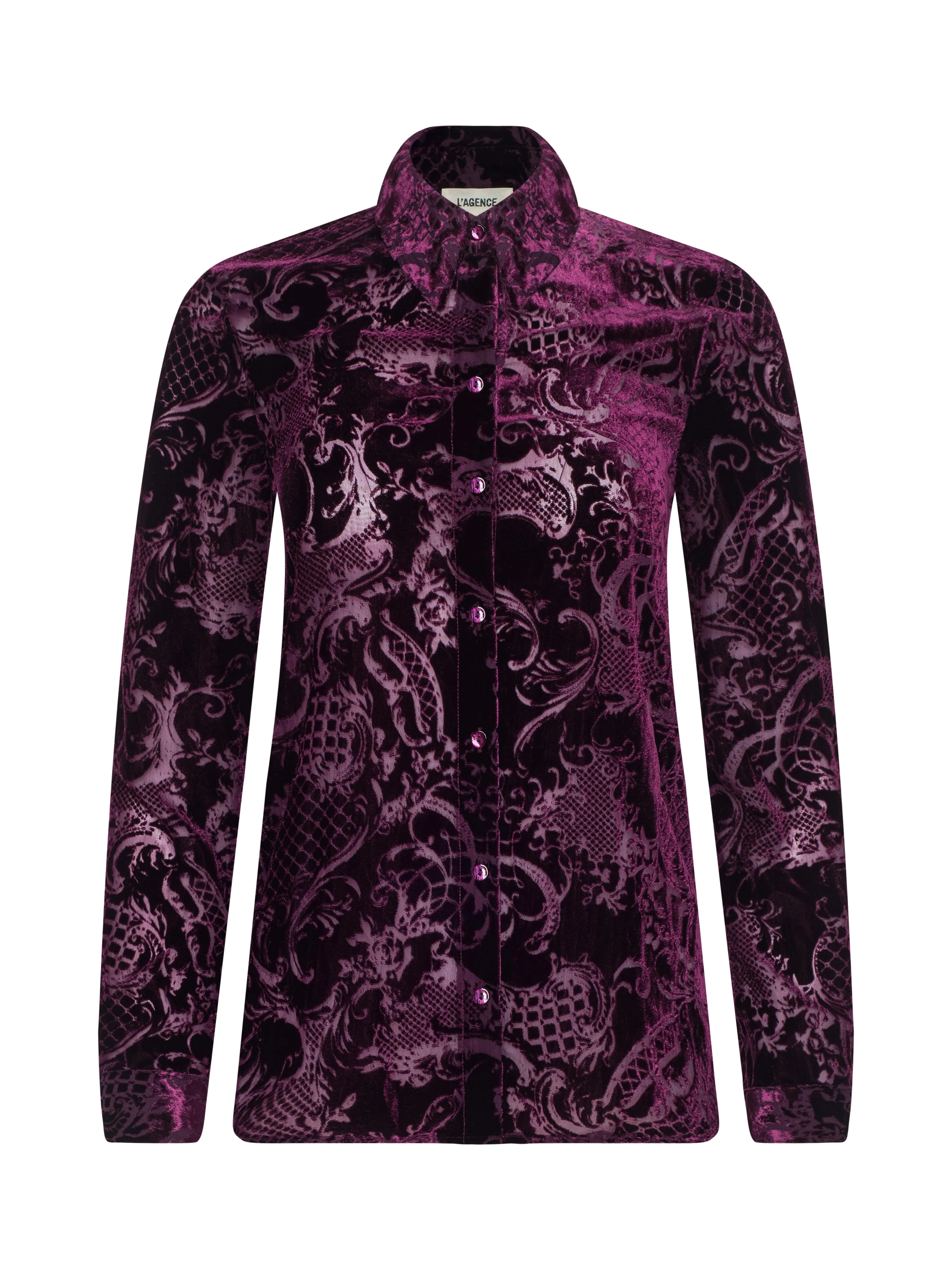 L'AGENCE - Laurent Velvet Blouse - Image 6