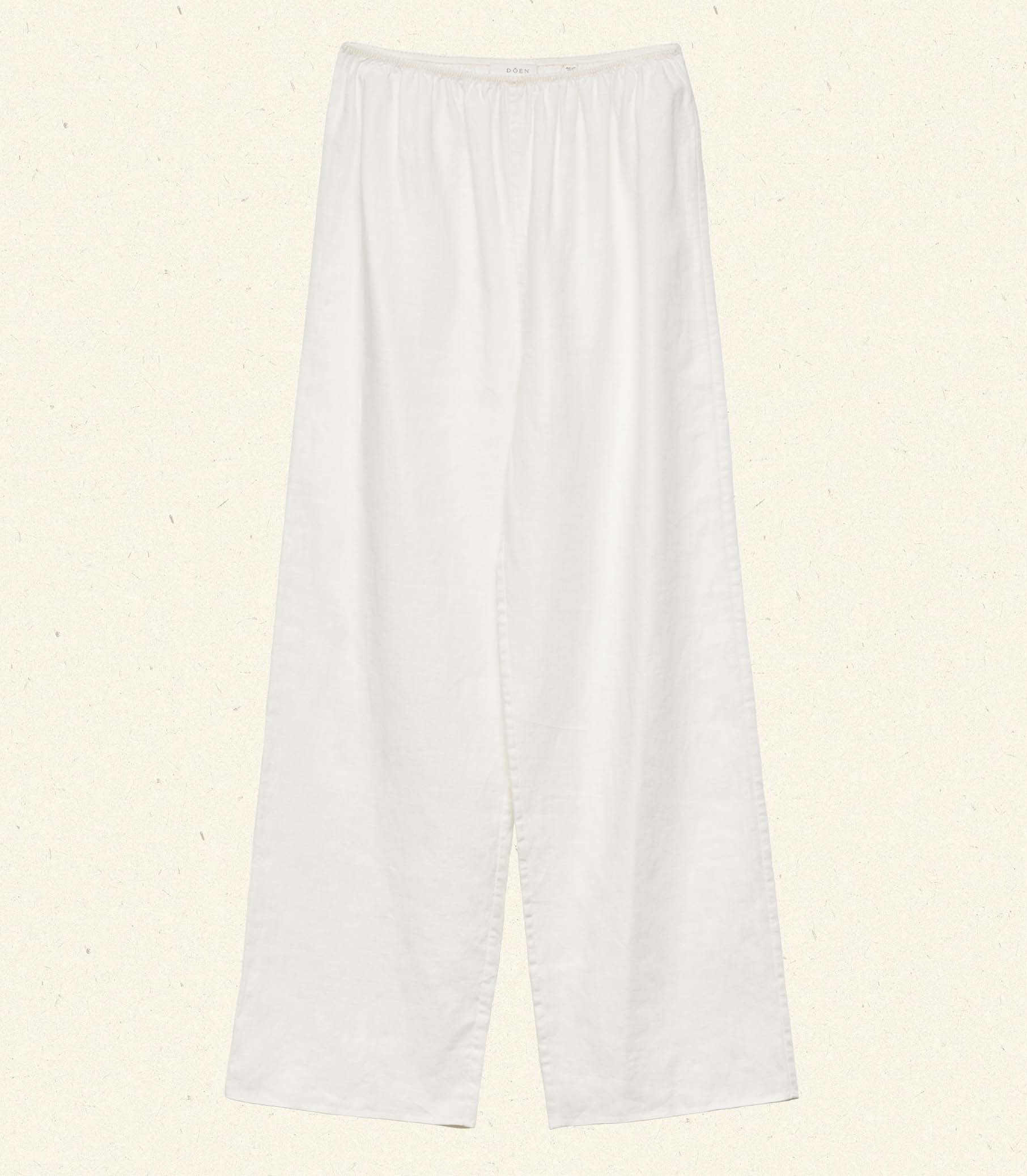 DÔEN - LAVON LINEN PANT -- SALT - Image 6