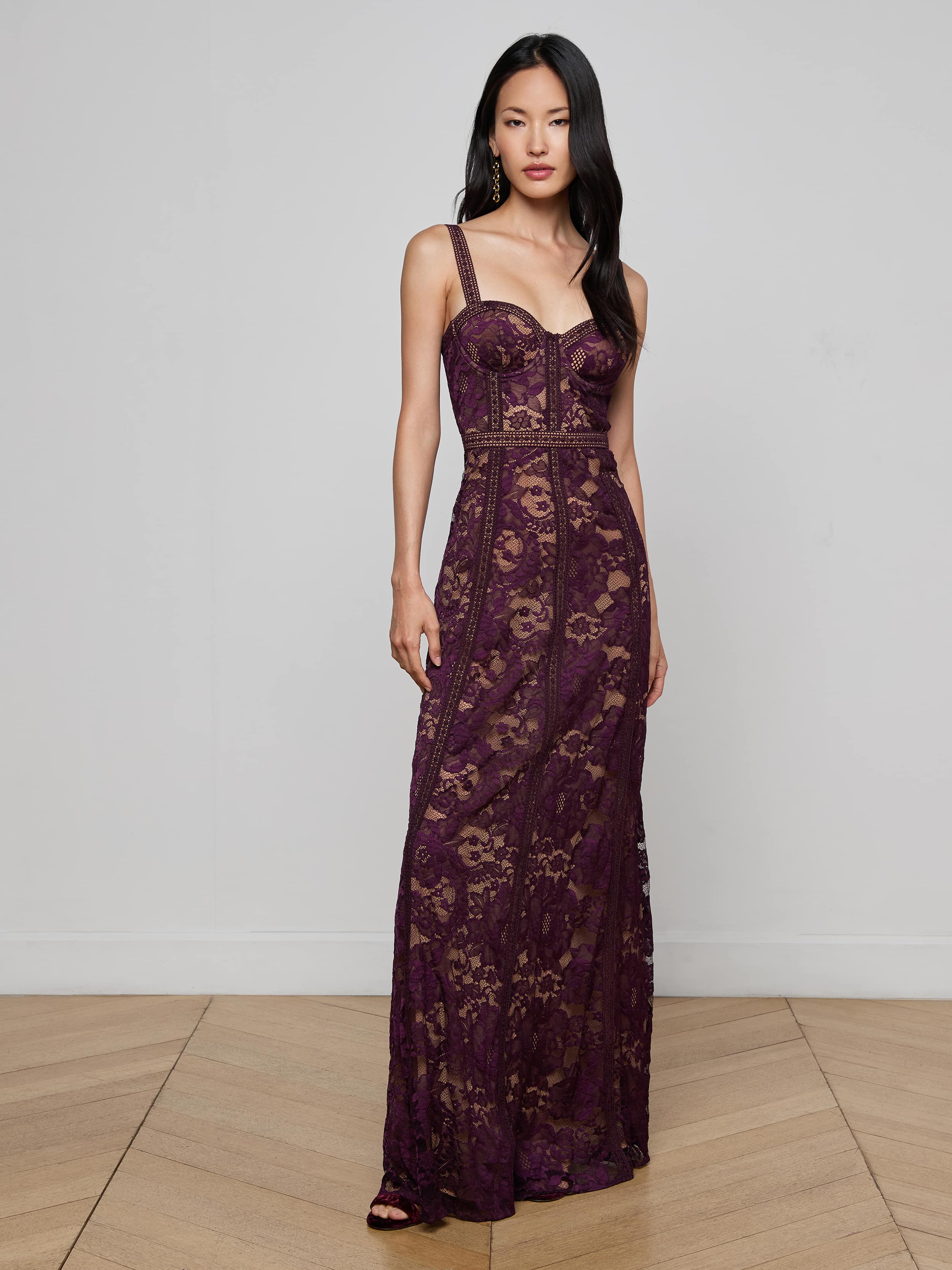 L'AGENCE - Laynie Lace Maxi Dress - Image 7