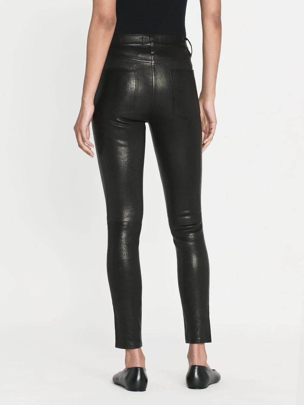 FRAME - Leather Le High Skinny - Image 6