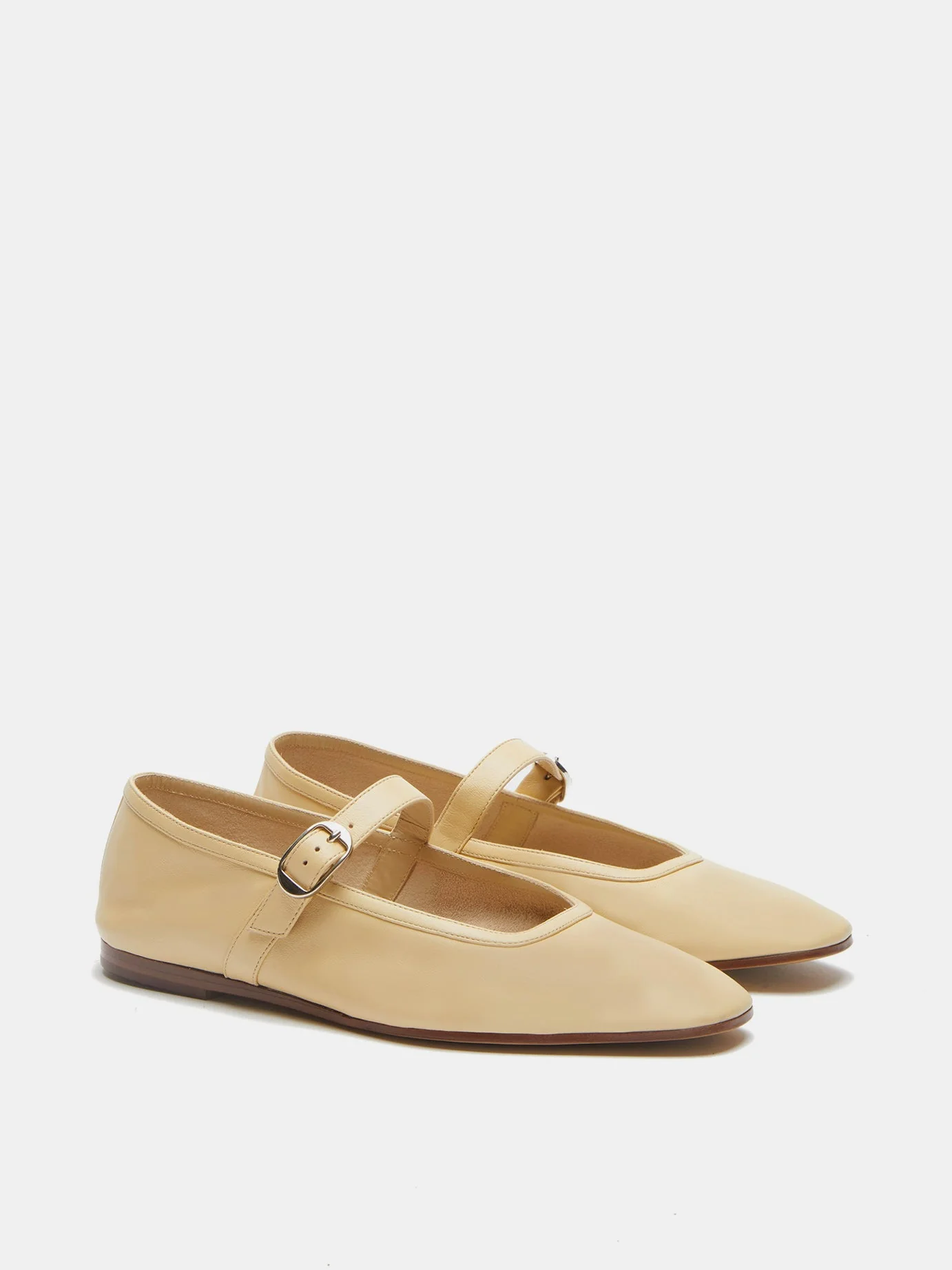 Le Monde Beryl - Ballet Mary Jane / Custard Leather - Image 2