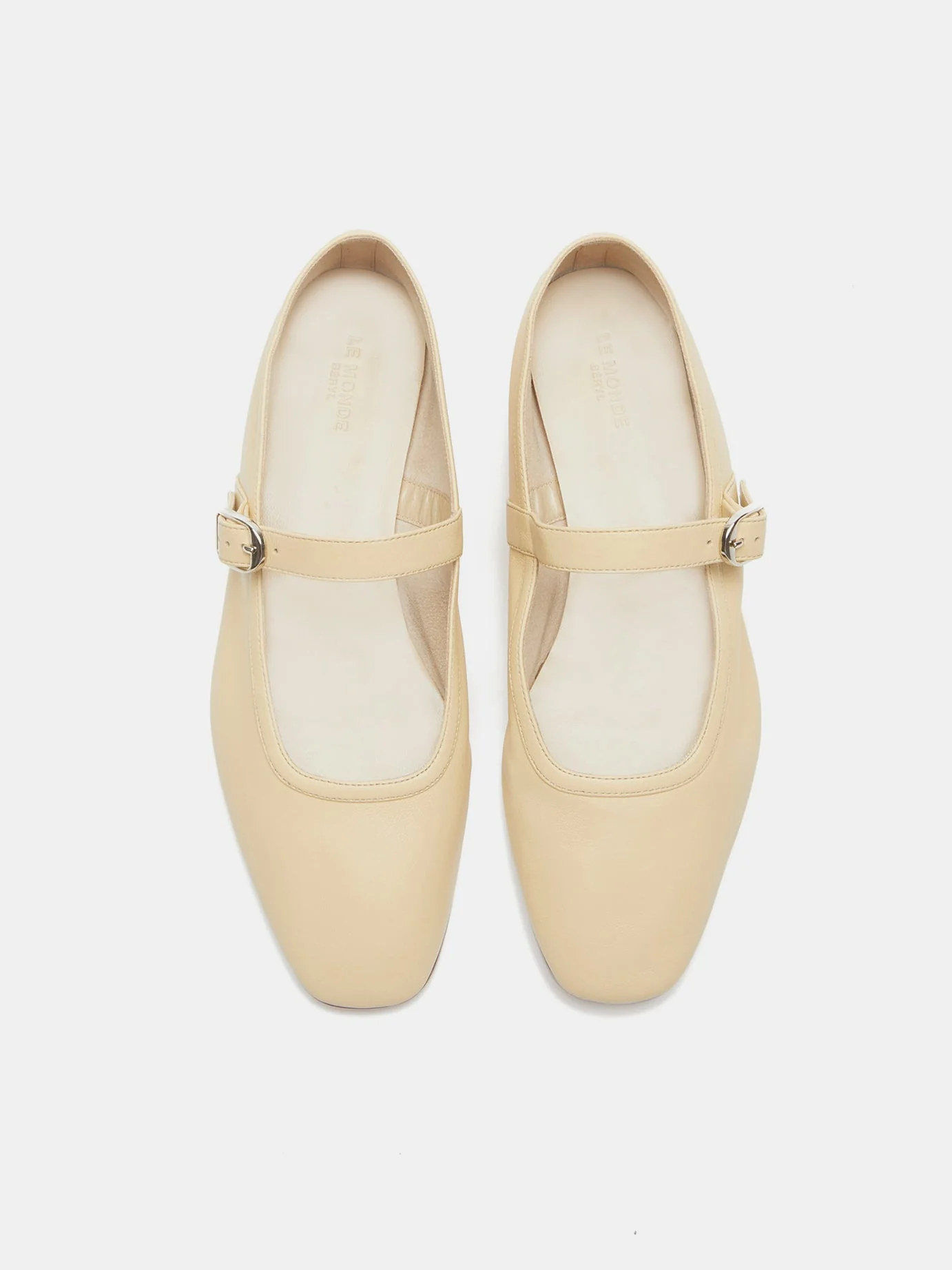 Le Monde Beryl - Ballet Mary Jane / Custard Leather - Image 3
