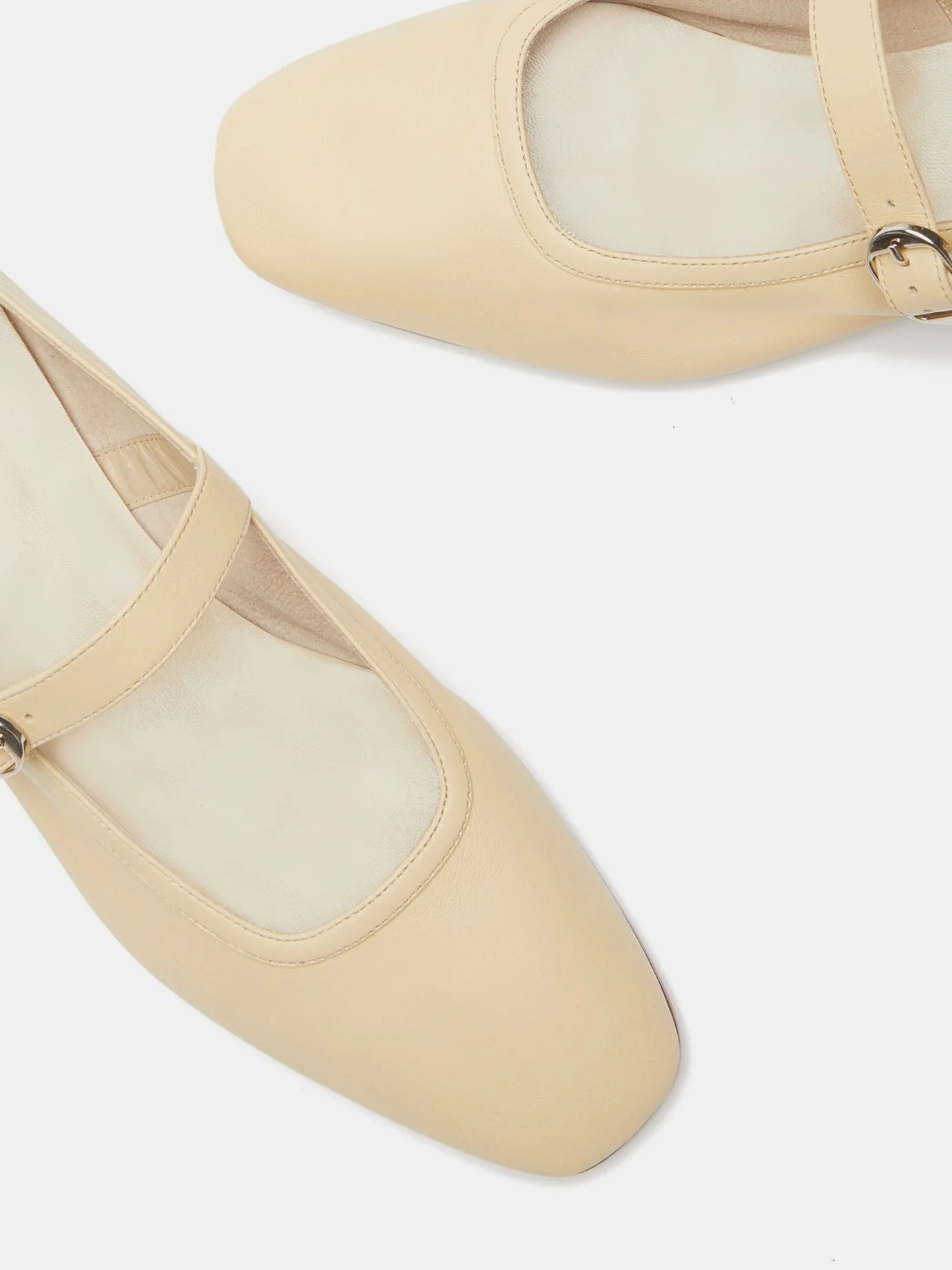 Le Monde Beryl - Ballet Mary Jane / Custard Leather - Image 4
