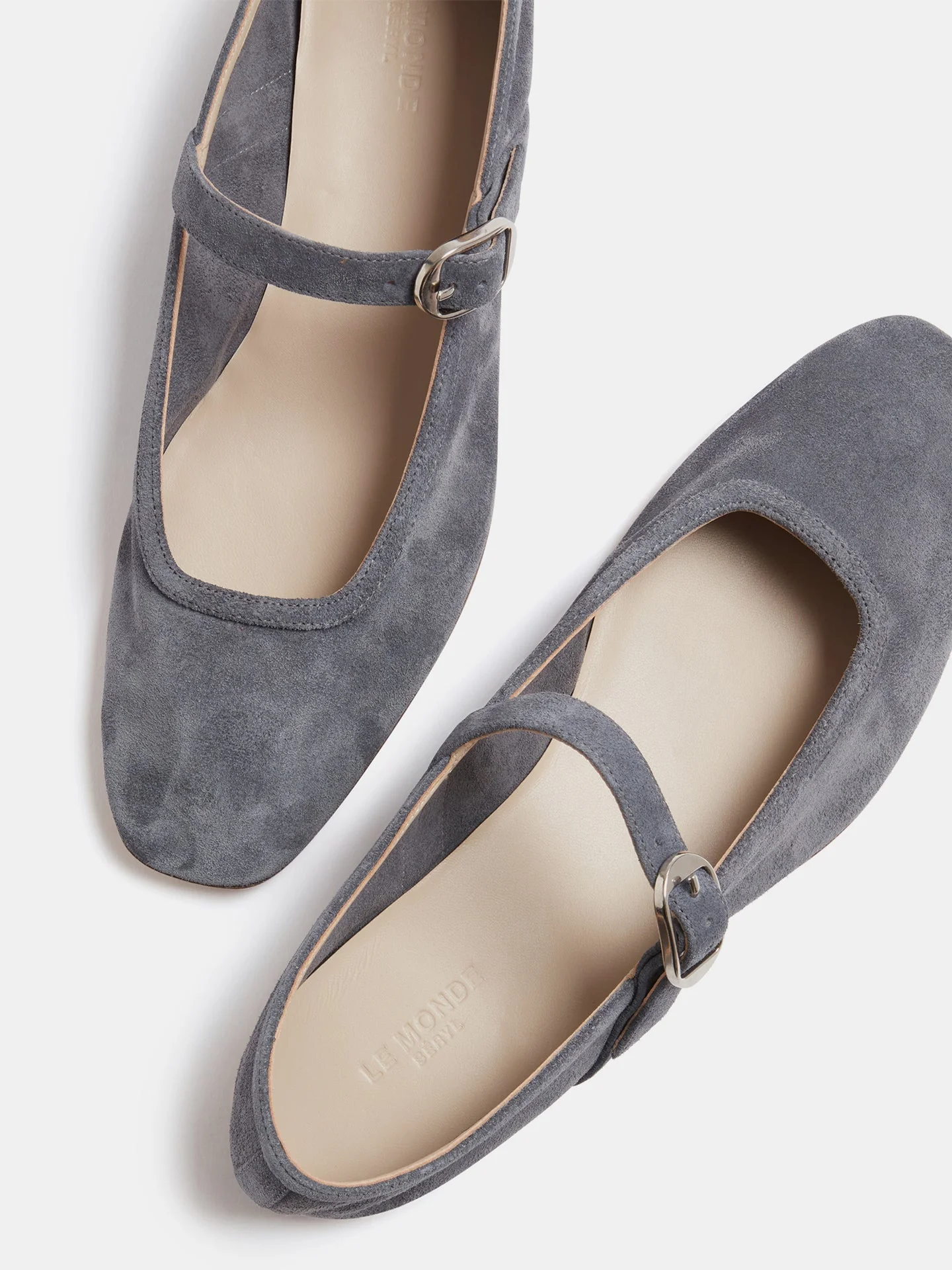 Le Monde Beryl - Ballet Mary Jane / Iron Suede - Image 3