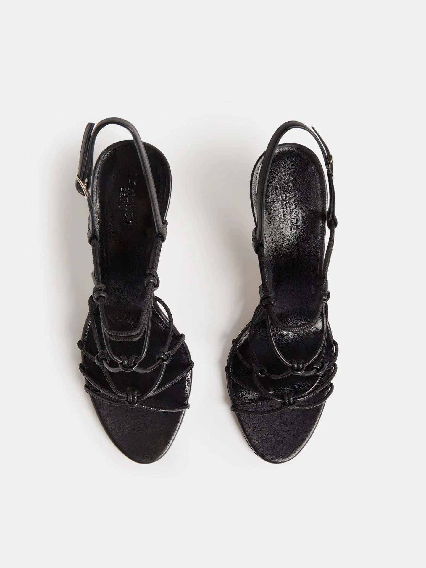 Le Monde Beryl - Grace Sandal Heel / Black Leather - Image 3