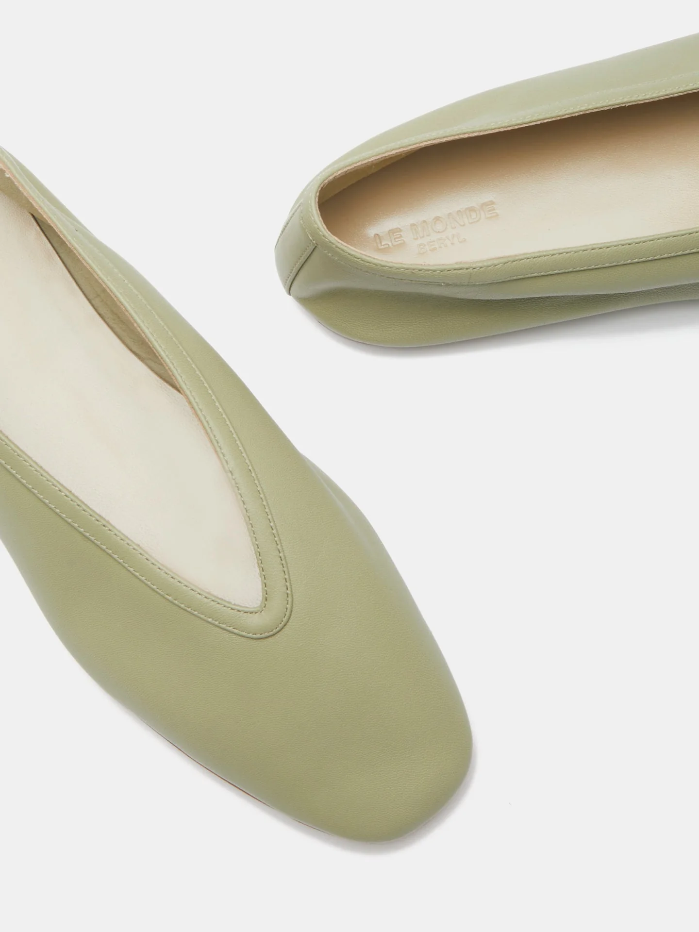 Le Monde Beryl - Luna Slipper / Pistachio Leather - Image 4