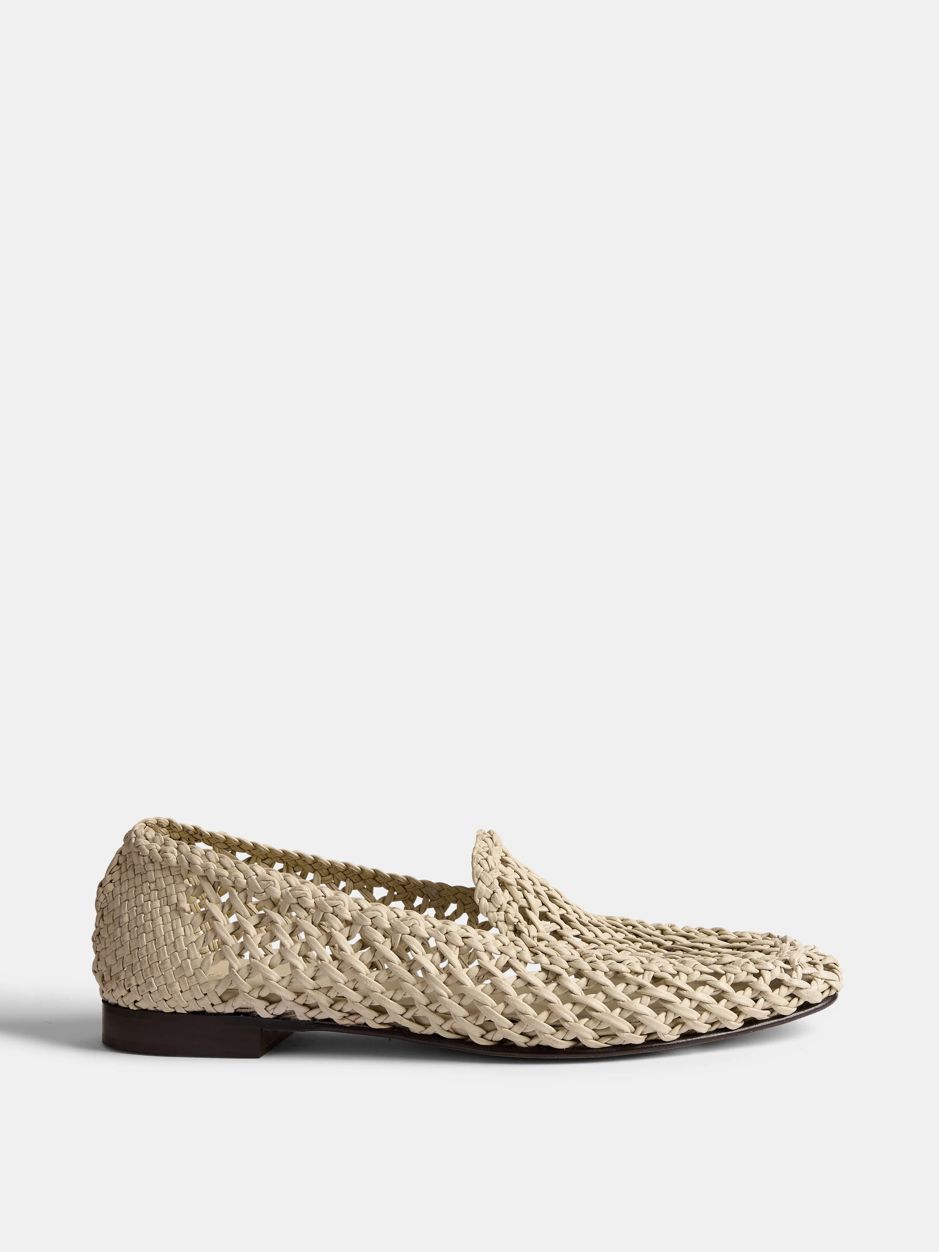 Le Monde Beryl - Soft Loafer Knotted / Ecru Leather