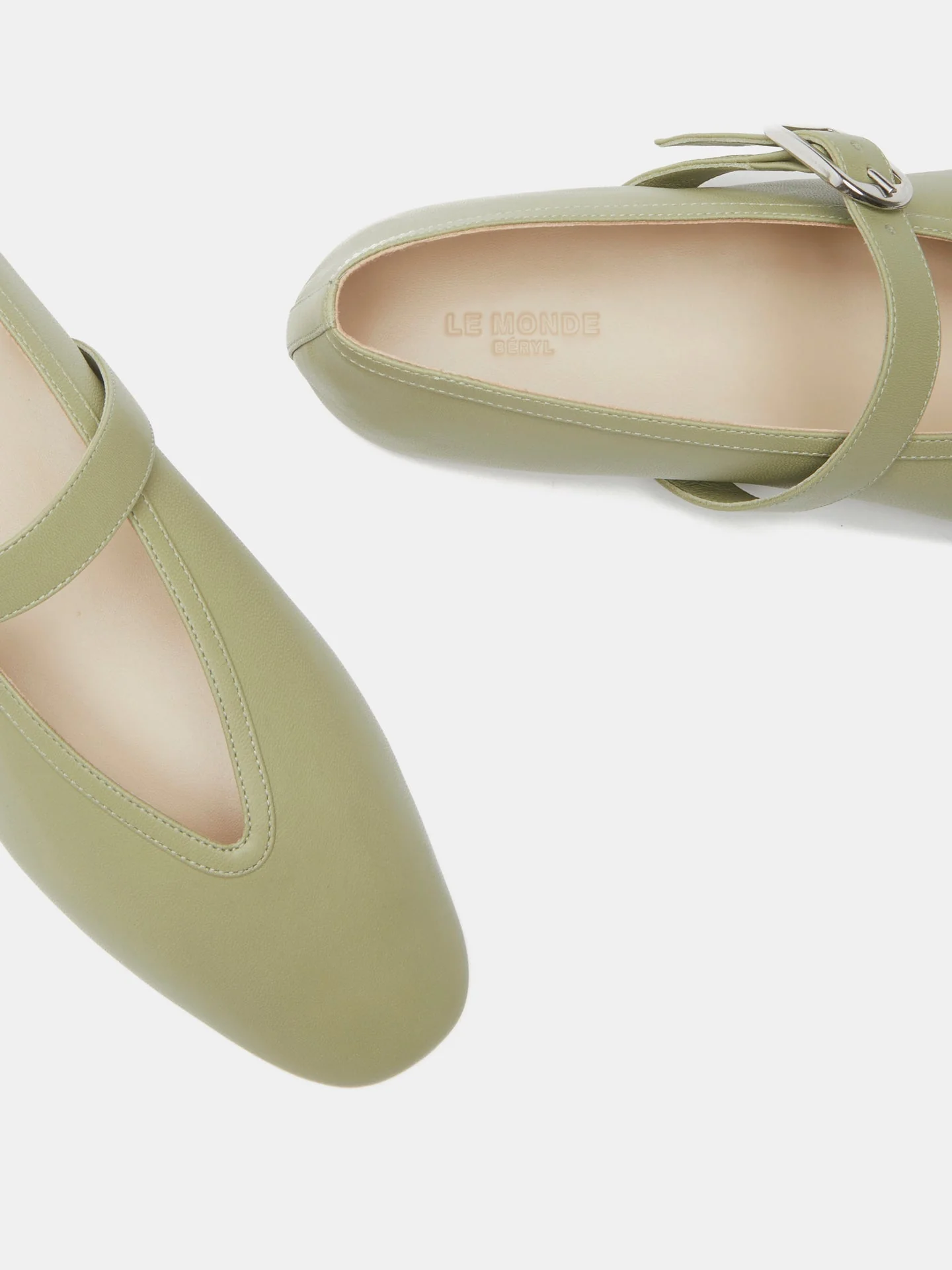 Le Monde Beryl - Stella Slipper / Pistachio Leather - Image 4