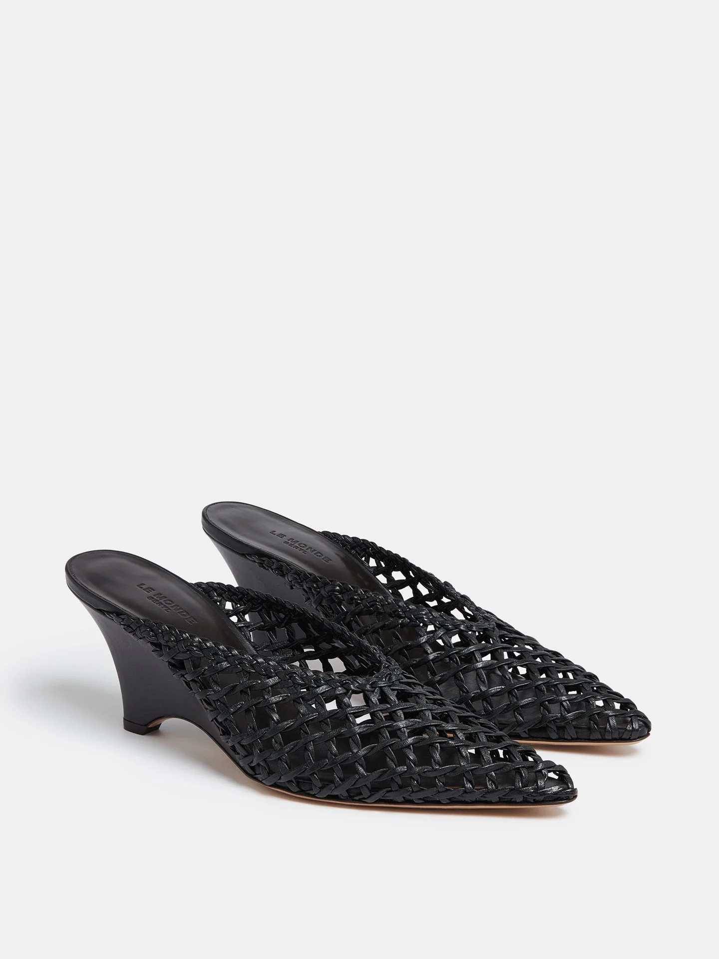 Le Monde Beryl - Victoria Mule Knotted / Black Leather - Image 2