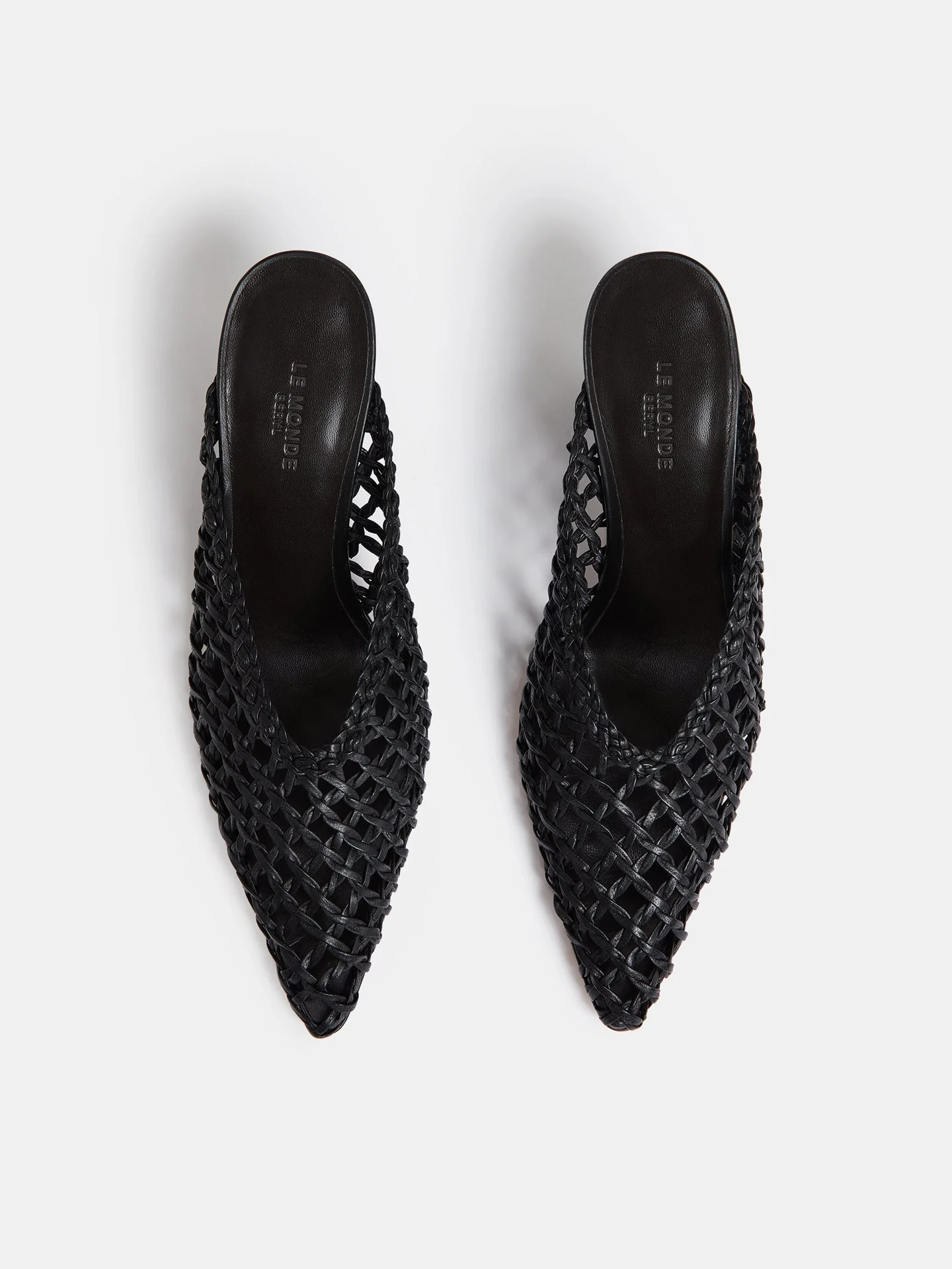 Le Monde Beryl - Victoria Mule Knotted / Black Leather - Image 3