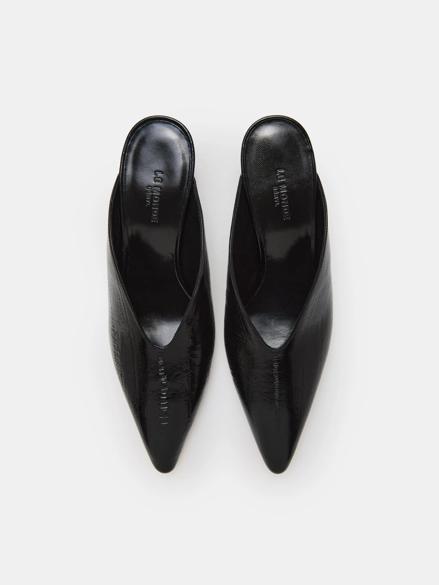 Le Monde Beryl - Victoria Wedge / Black Leather Eel Effect - Image 3