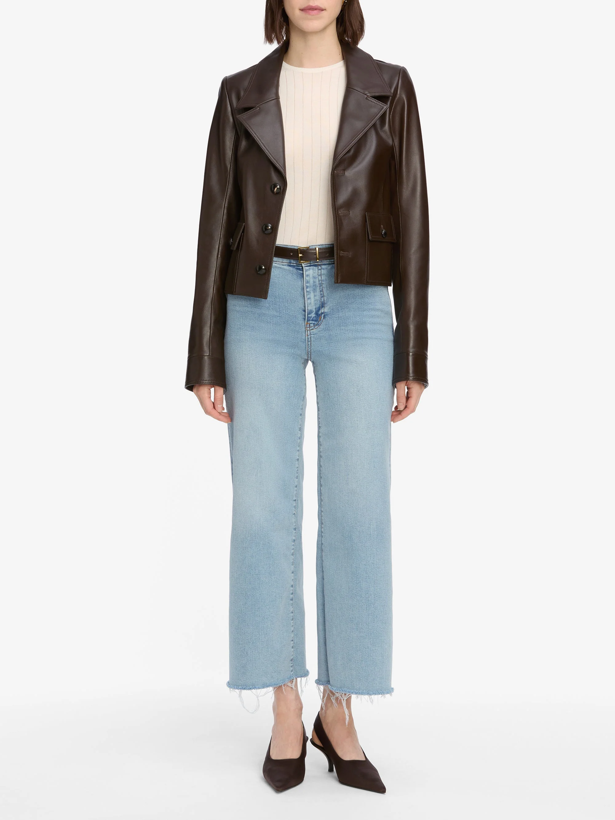 FRAME - Le Slim Palazzo Crop - Image 2